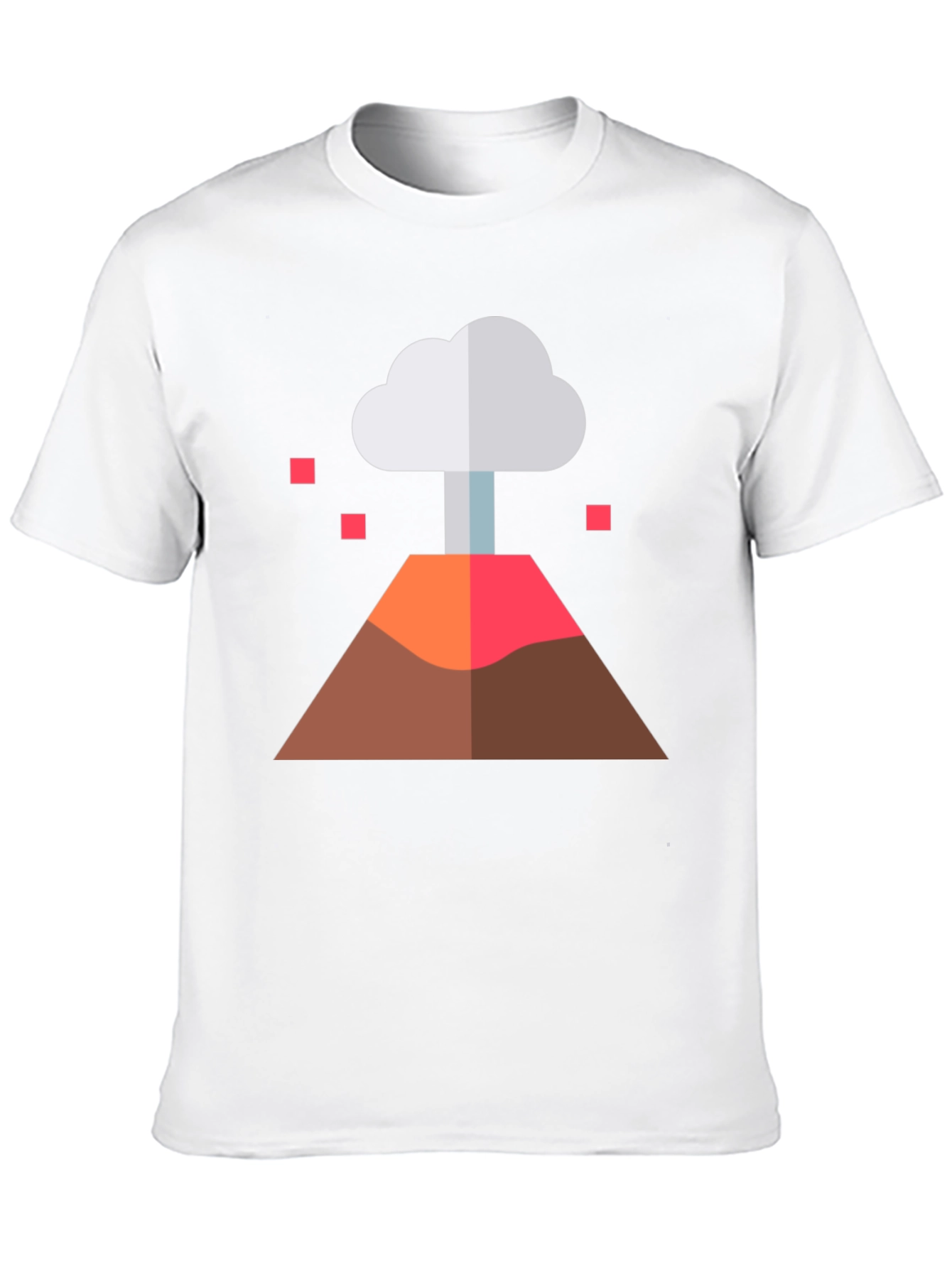 Volcano Graphic Tee - Black Cotton Blend