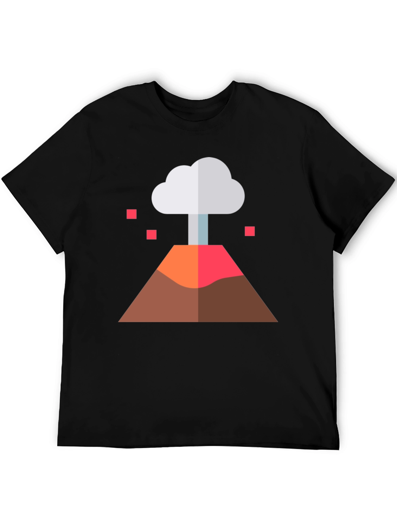 Volcano Graphic Tee - Black Cotton Blend