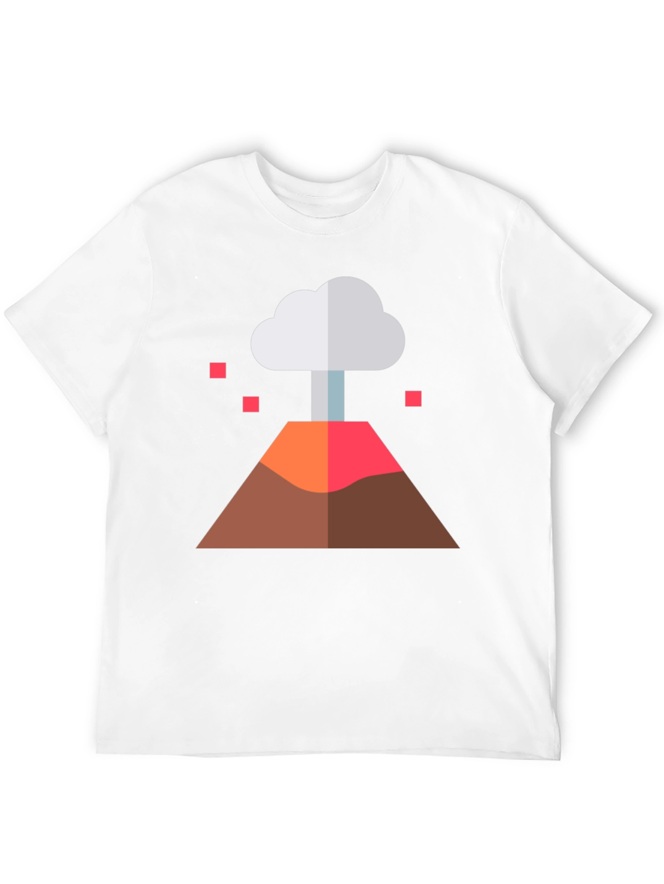 Volcano Graphic Tee - Black Cotton Blend