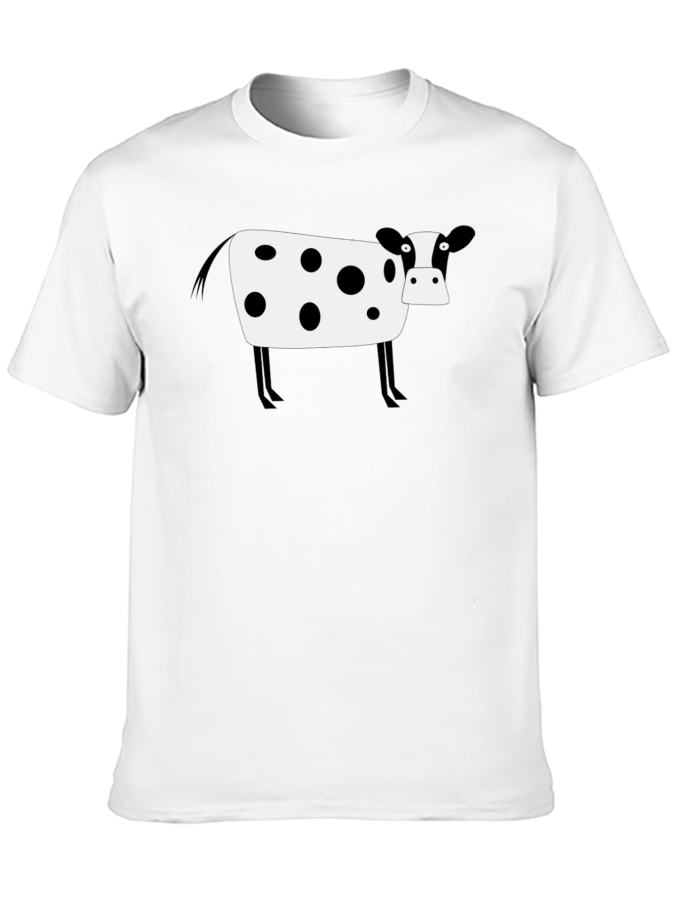 Cow Print Black T-Shirt - Graphic Tee