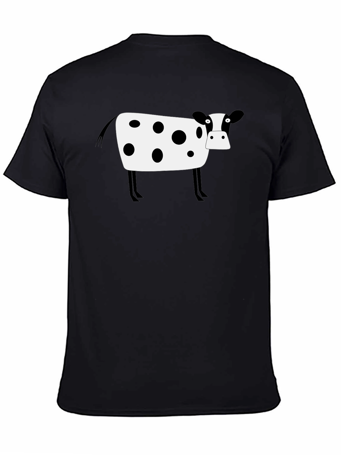 Cow Print Black T-Shirt - Graphic Tee