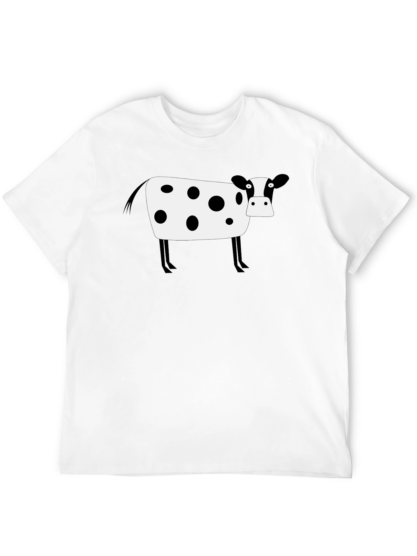 Cow Print Black T-Shirt - Graphic Tee