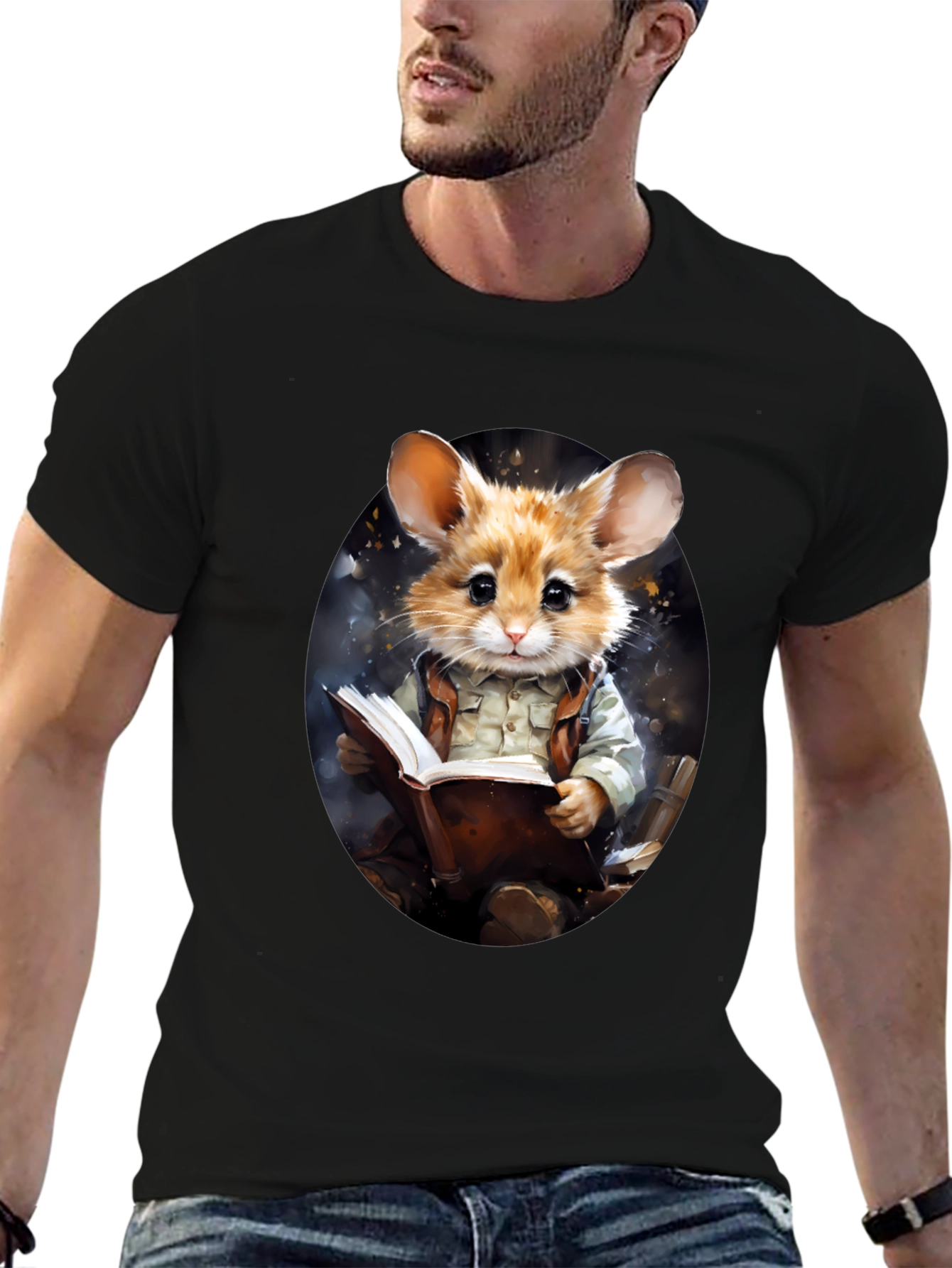 Bookish Mouse T-Shirt - Literary Animal Tee