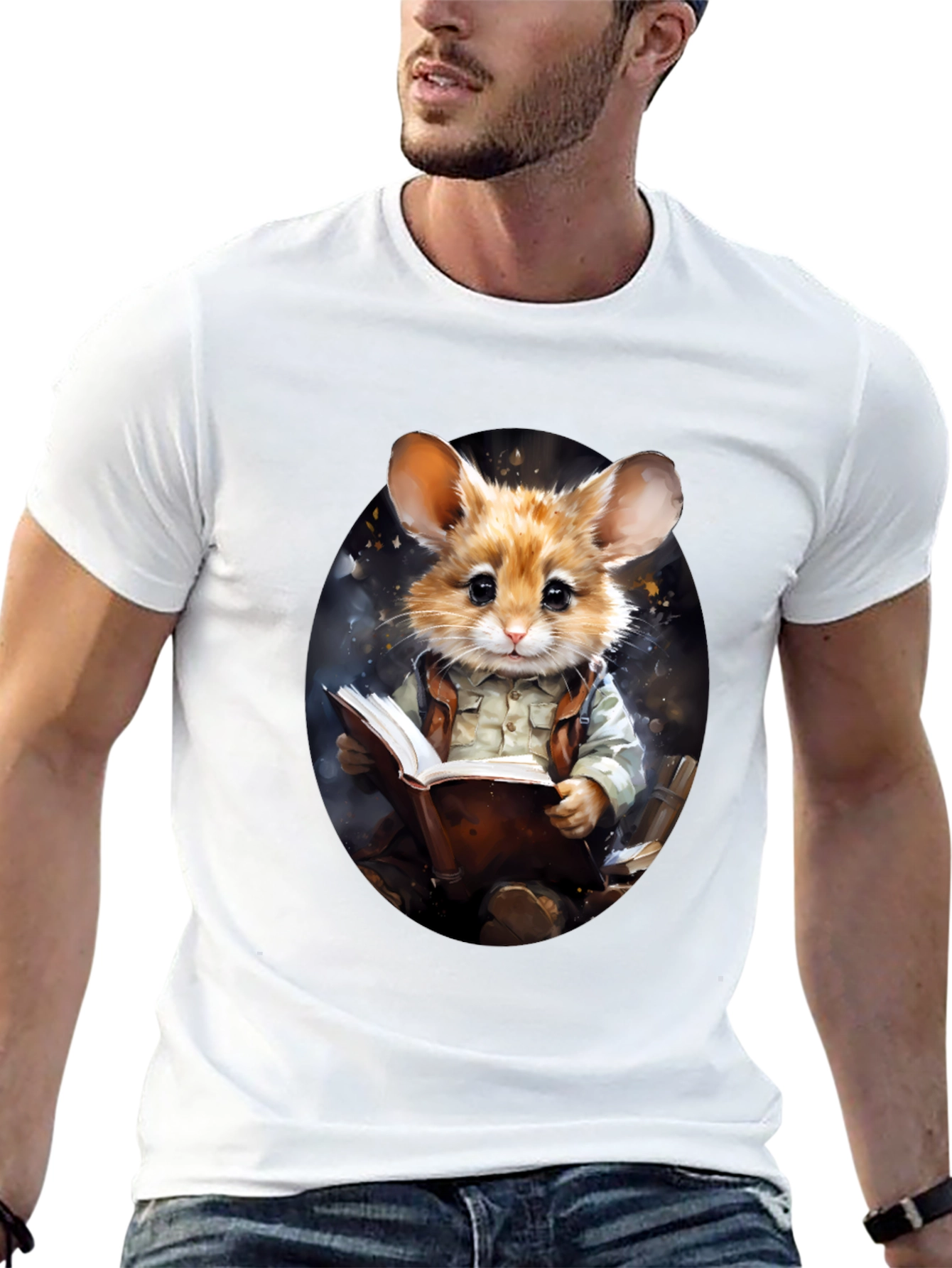 Bookish Mouse T-Shirt - Literary Animal Tee