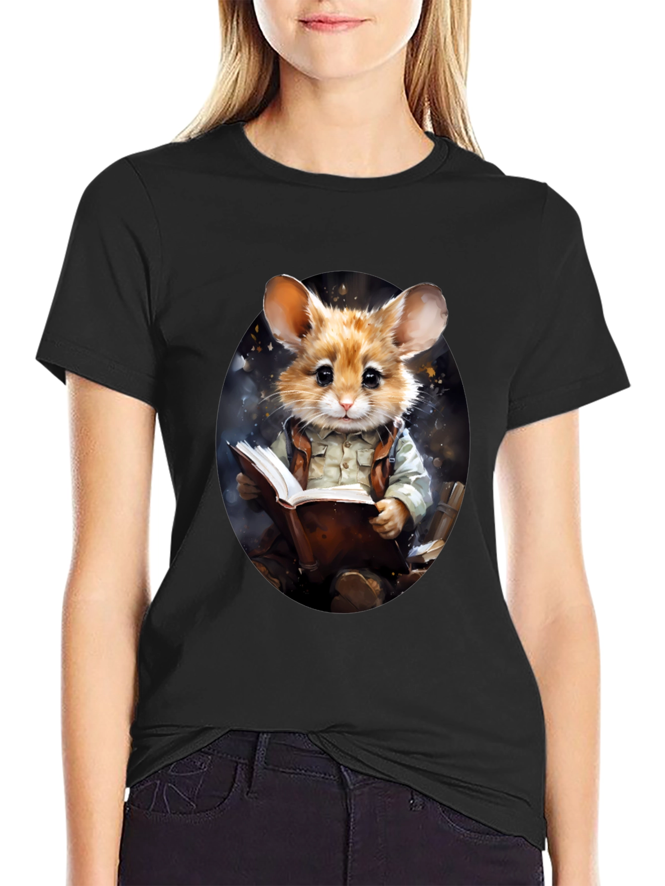 Bookish Mouse T-Shirt - Literary Animal Tee