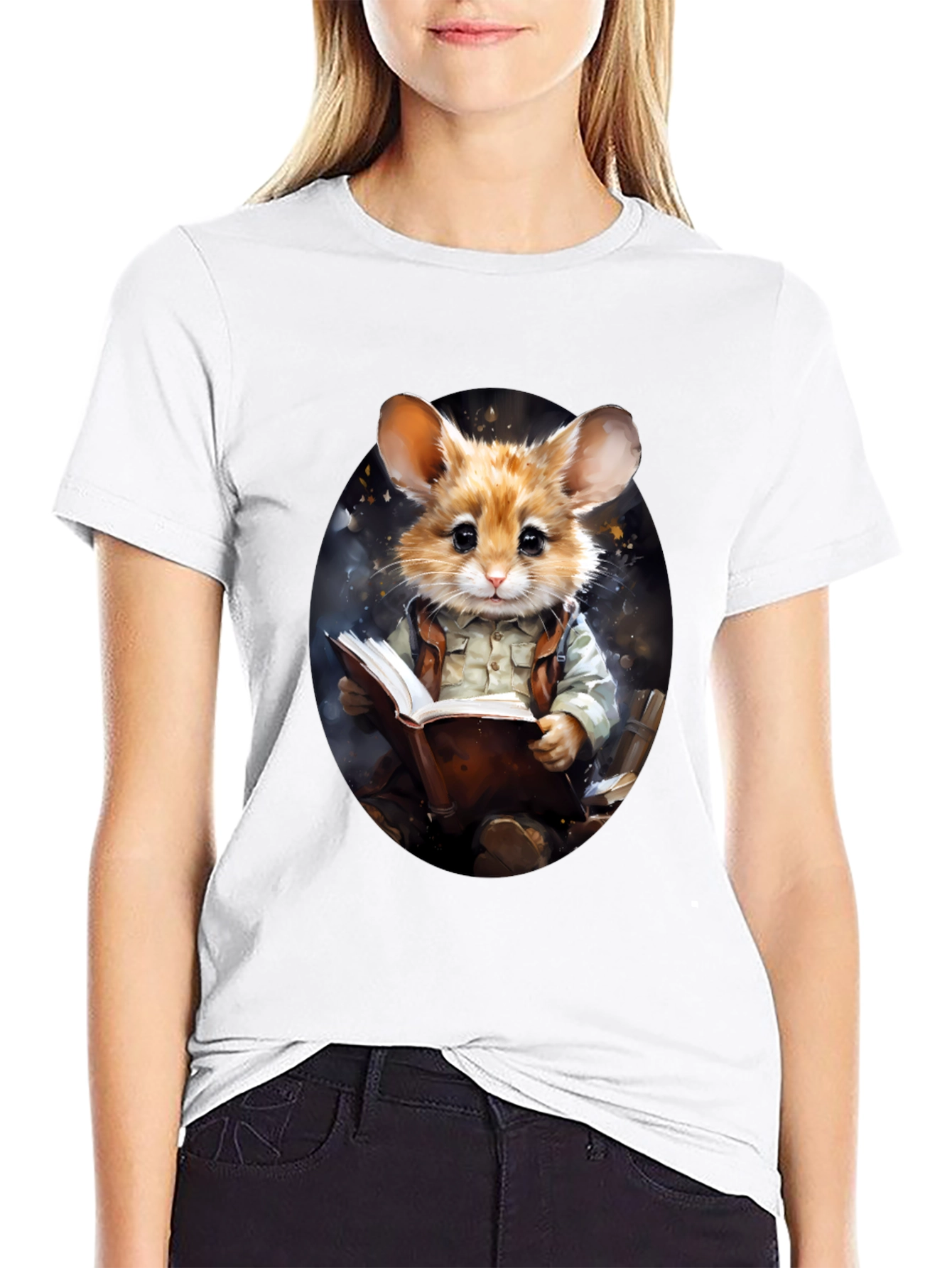Bookish Mouse T-Shirt - Literary Animal Tee