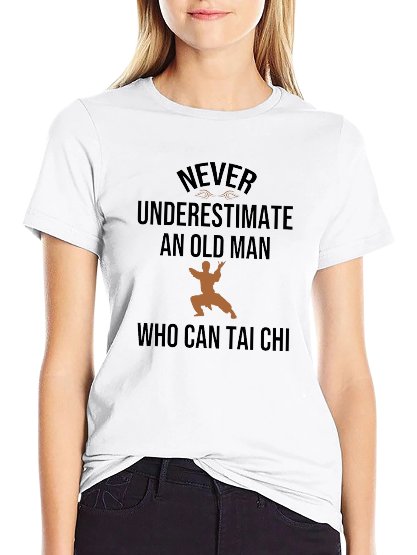 Never Underestimate Old Man Tai Chi T-Shirt