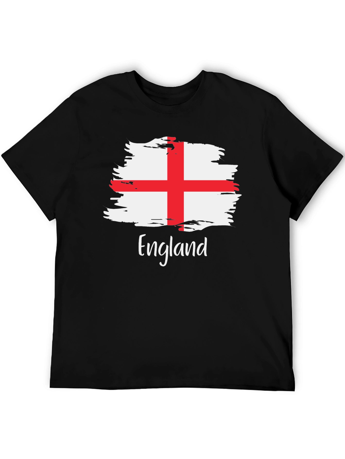 England Flag Brush Stroke T-Shirt