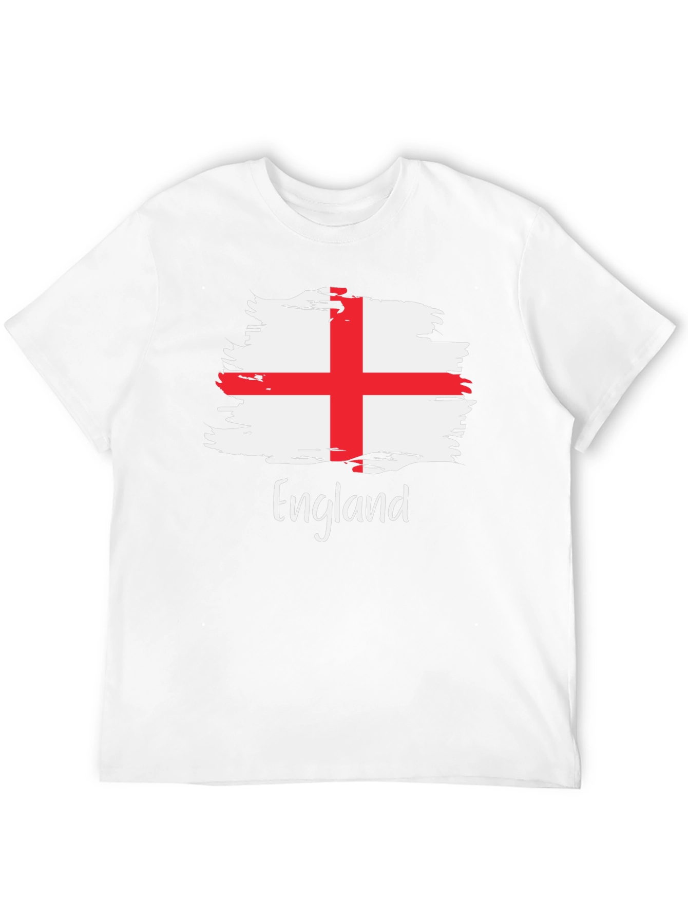 England Flag Brush Stroke T-Shirt