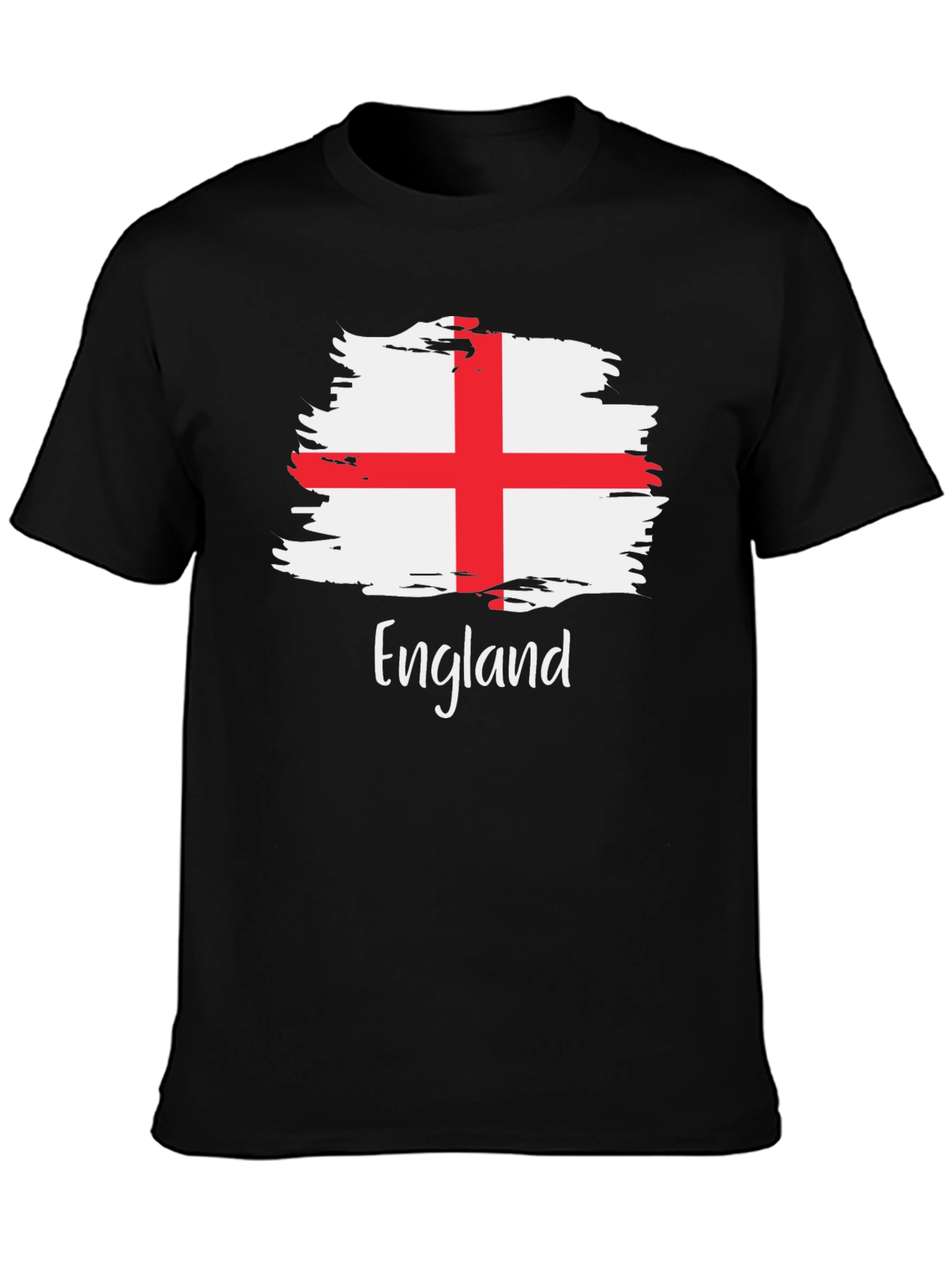 England Flag Brush Stroke T-Shirt