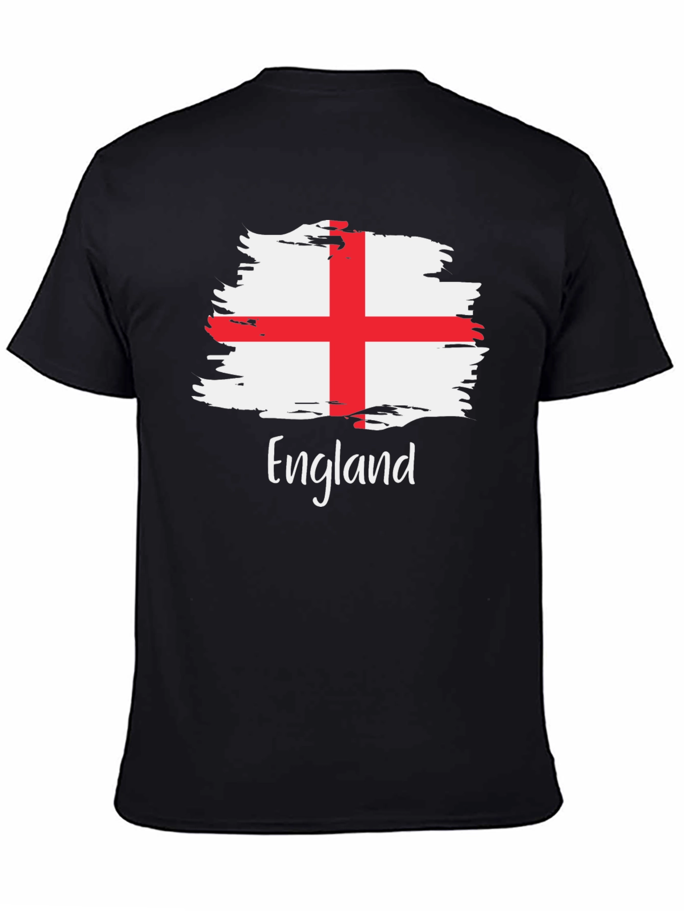 England Flag Brush Stroke T-Shirt