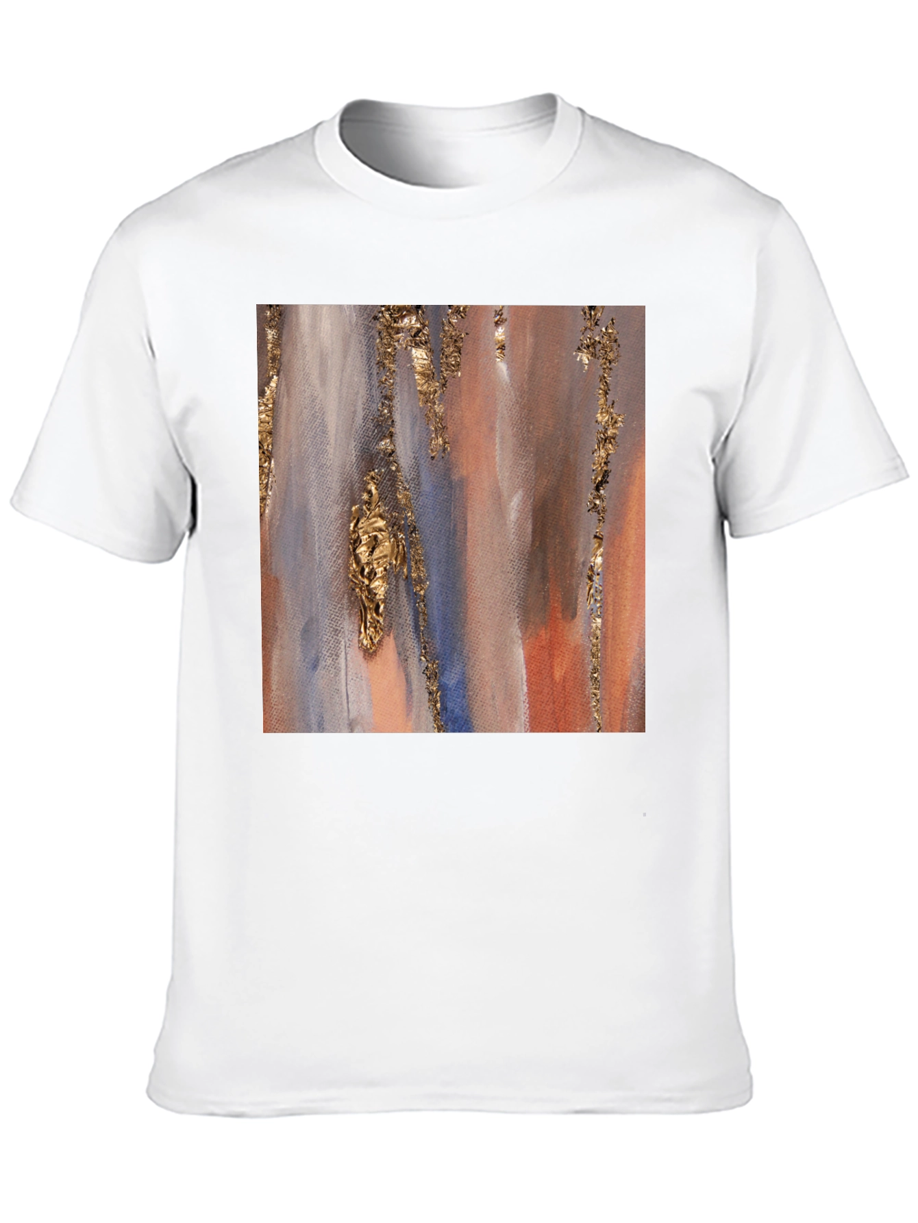 Abstract Art Print Black T-Shirt