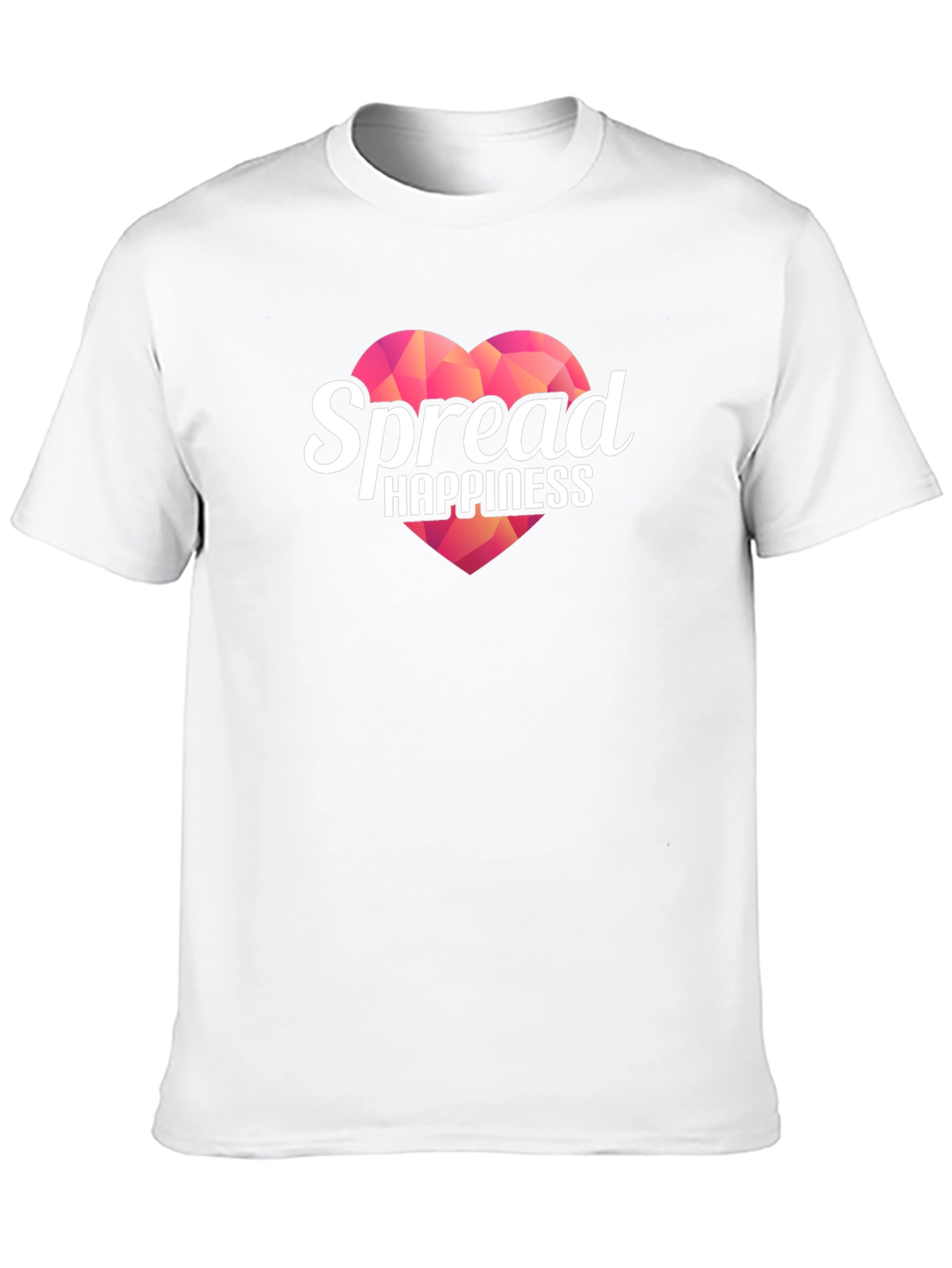 Spread Happiness Black T-Shirt