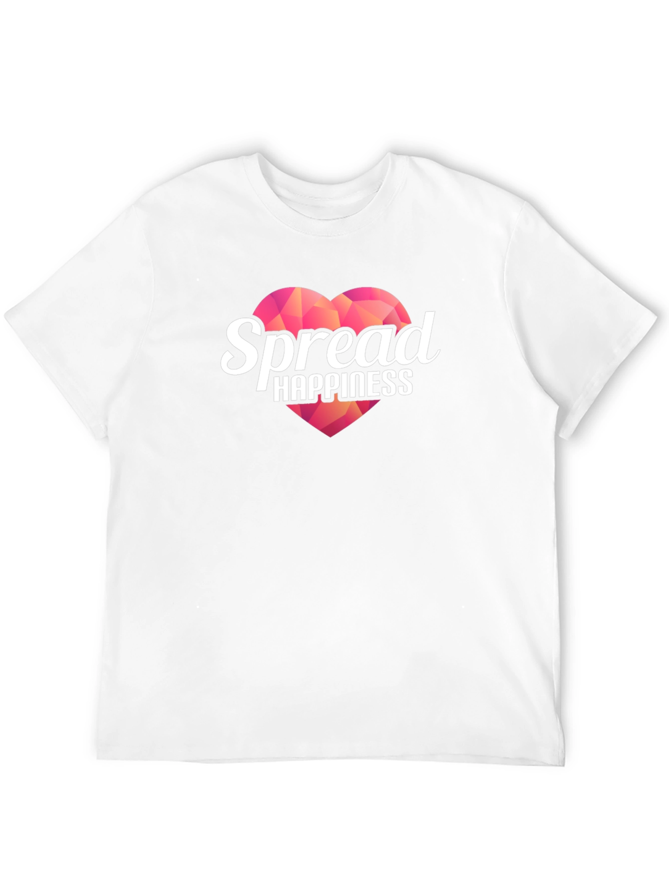 Spread Happiness Black T-Shirt