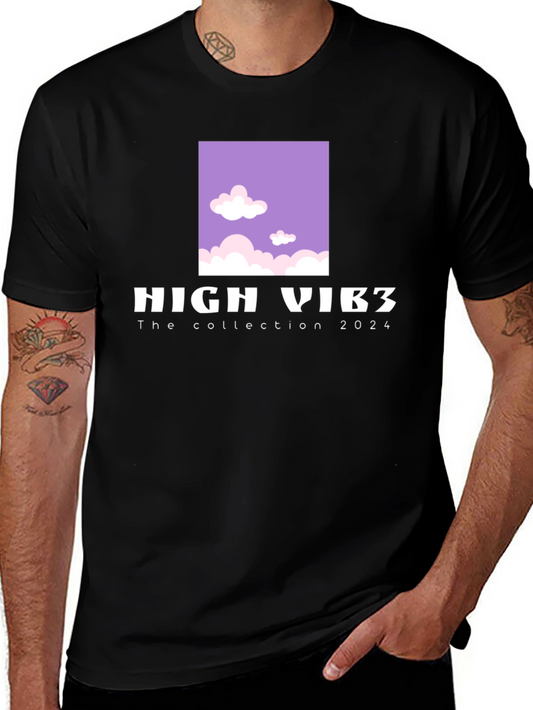 High Vib3s 2024 Collection Black Graphic Tee