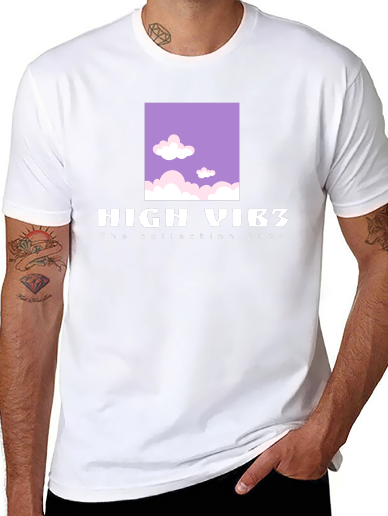 High Vib3s 2024 Collection Black Graphic Tee