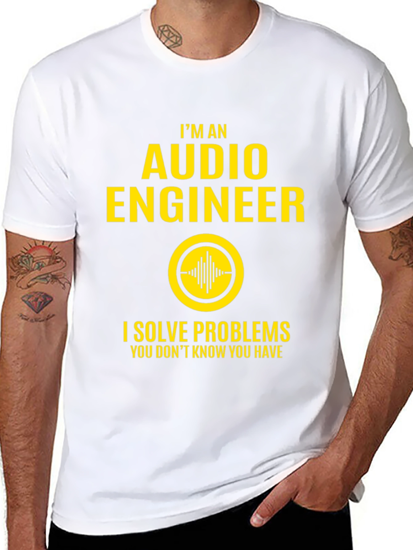 Audio Engineer T-Shirt - I Solve Problems Tee