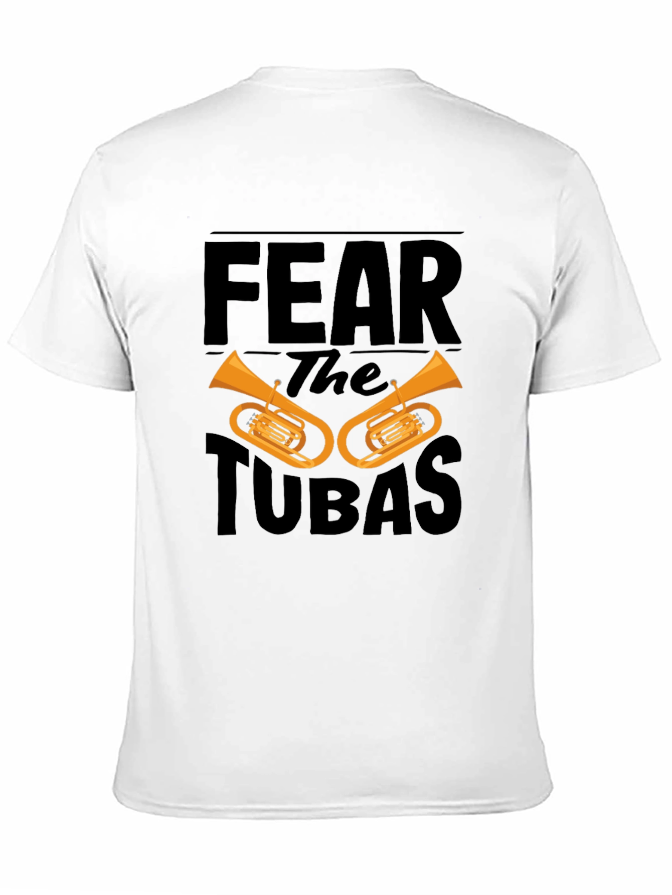 Fear the Tubas Black Graphic T-Shirt