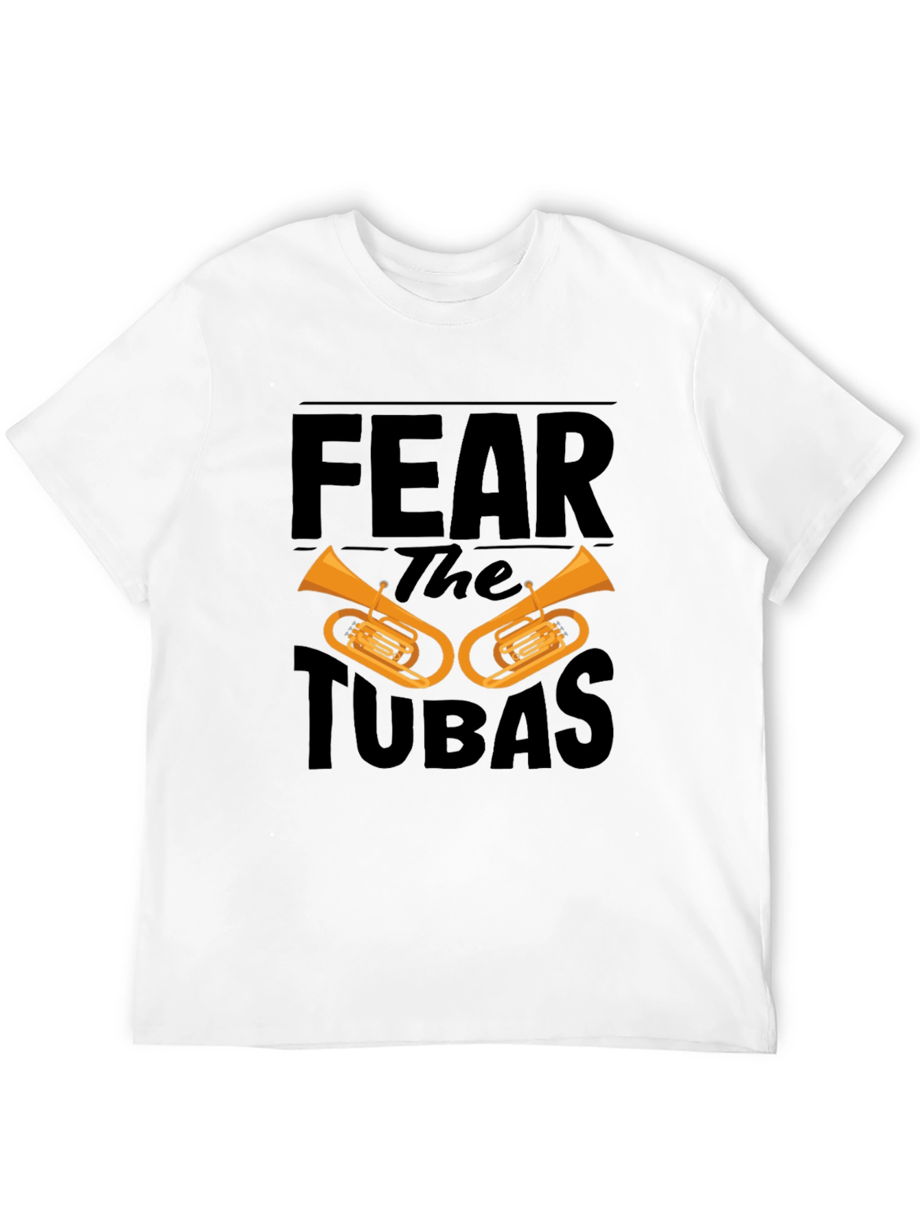 Fear the Tubas Black Graphic T-Shirt