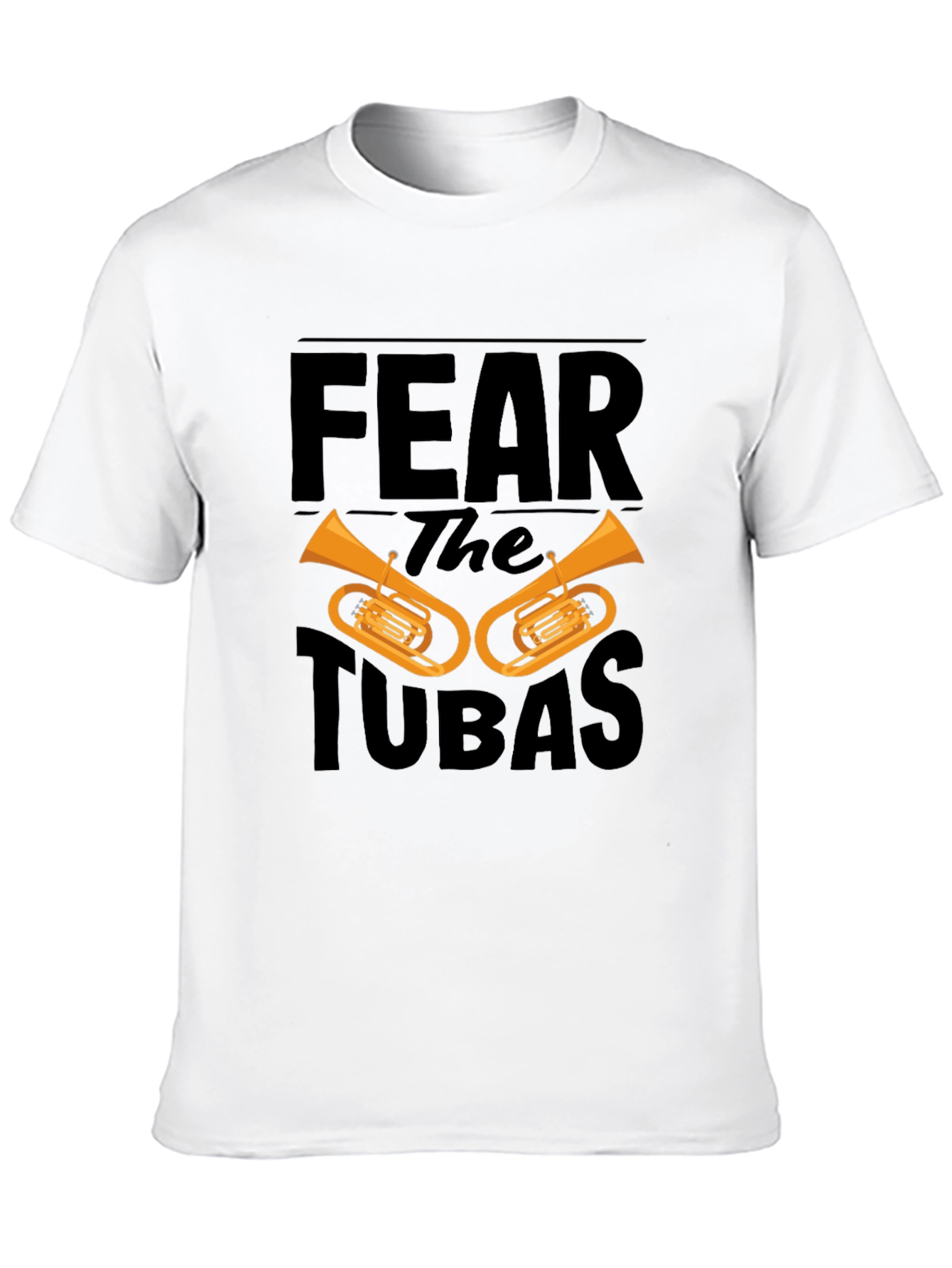 Fear the Tubas Black Graphic T-Shirt