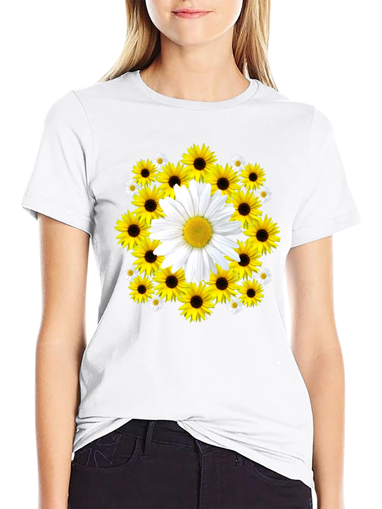 Sunflower & Daisy Graphic Tee