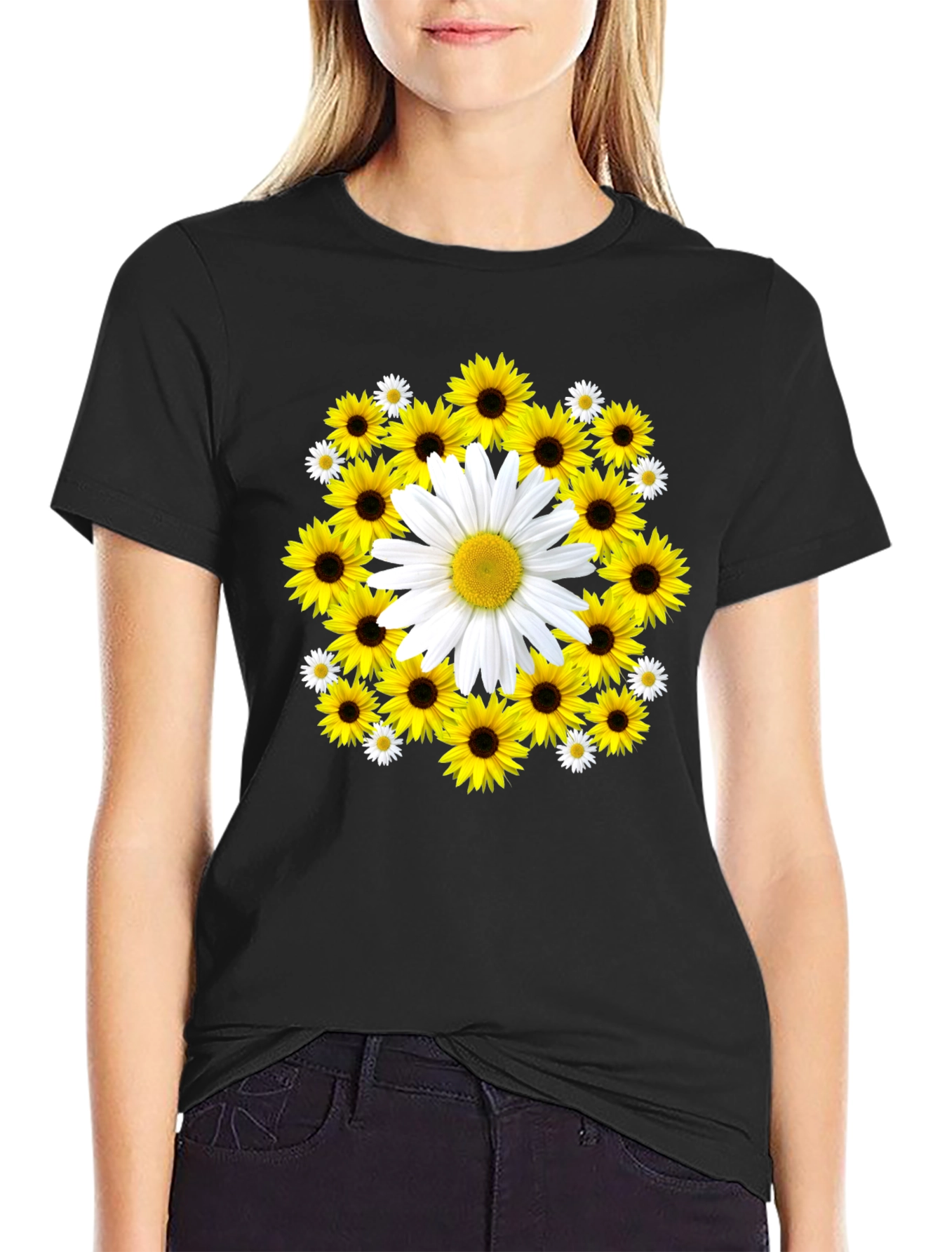 Sunflower & Daisy Graphic Tee