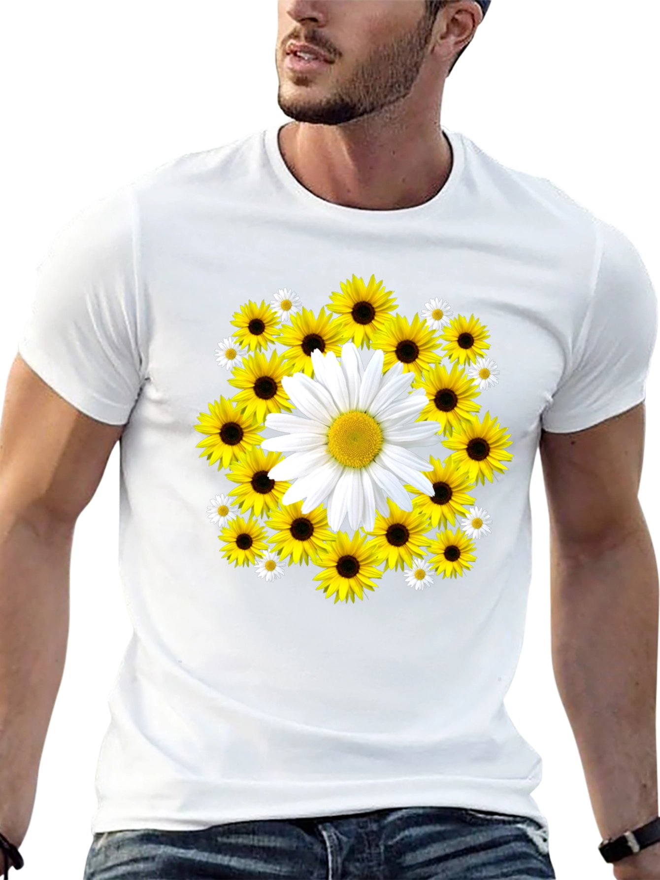 Sunflower & Daisy Graphic Tee