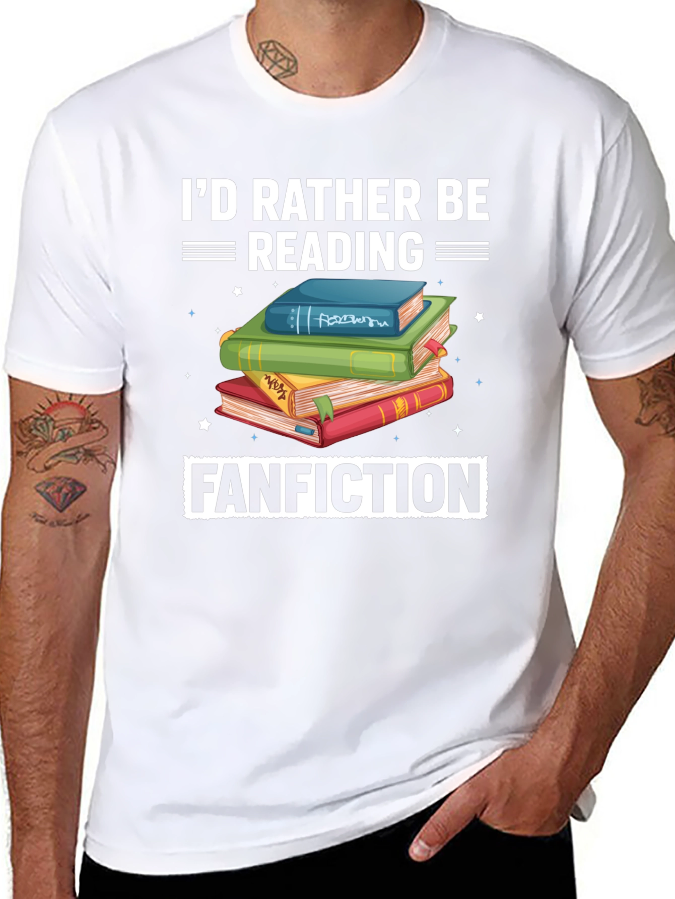 Reading Fanfiction T-Shirt - Book Lover Tee