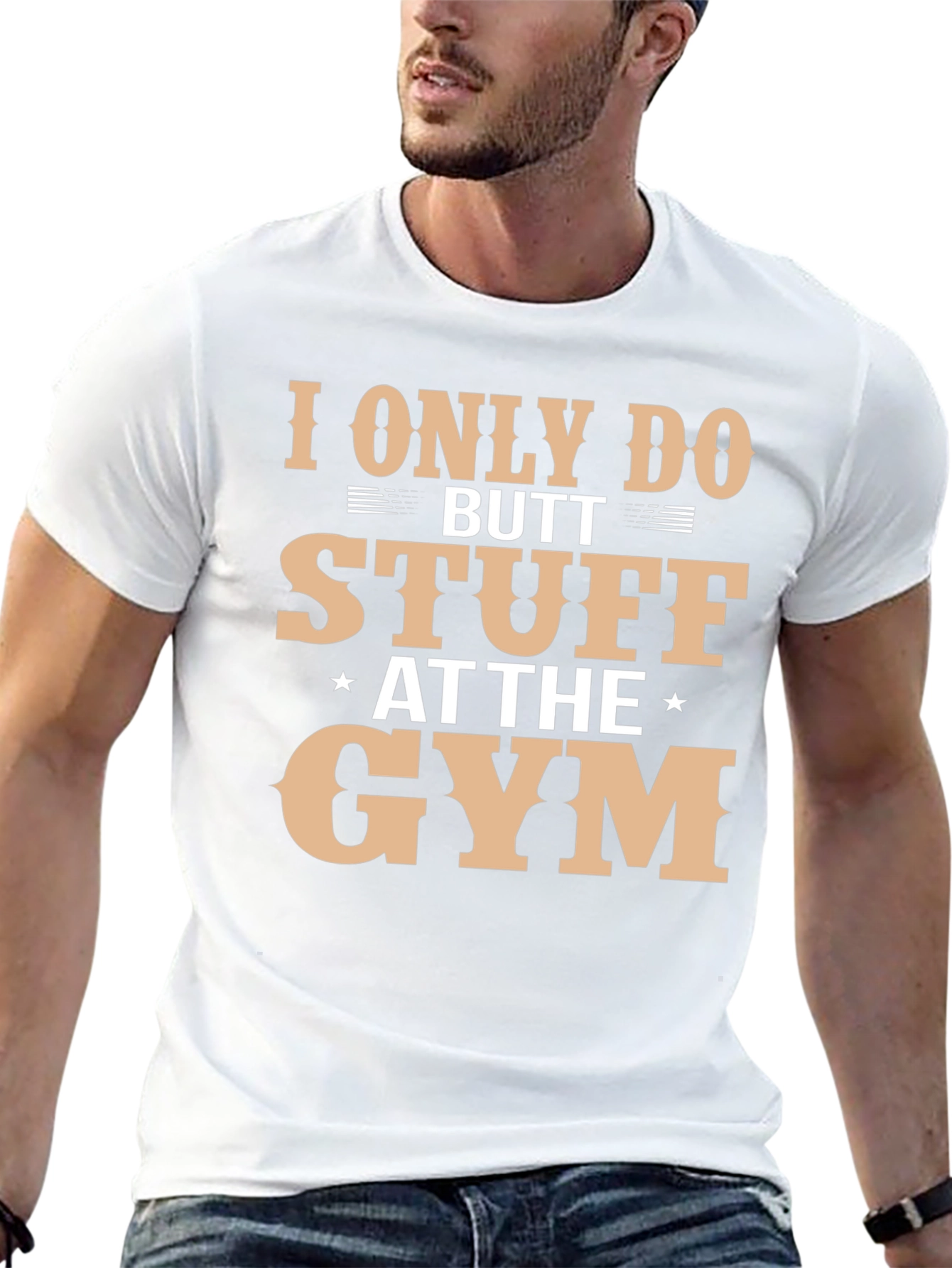 Butt Stuff Gym T-Shirt Funny Workout Tee