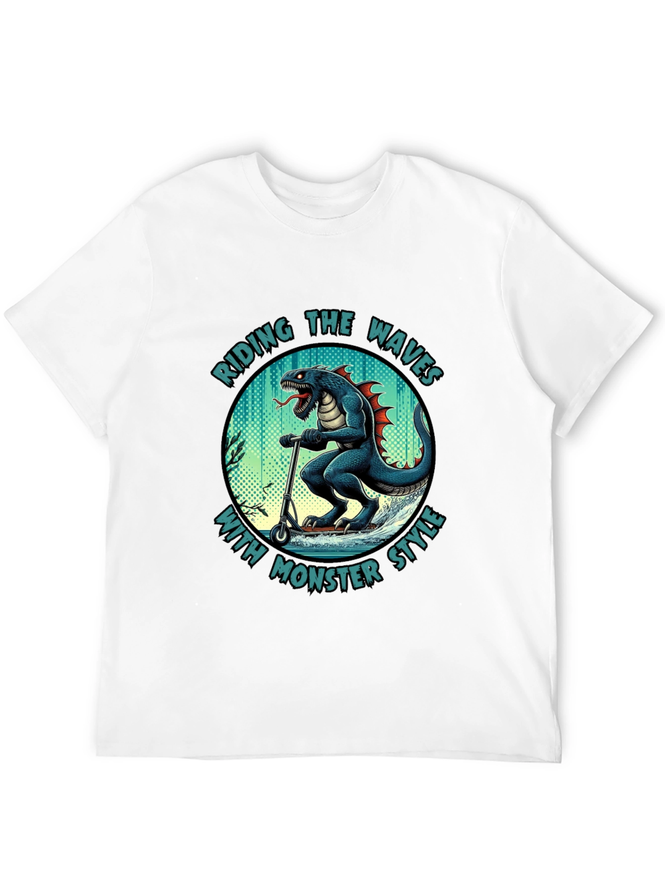 Monster Style Riding Waves T-Shirt