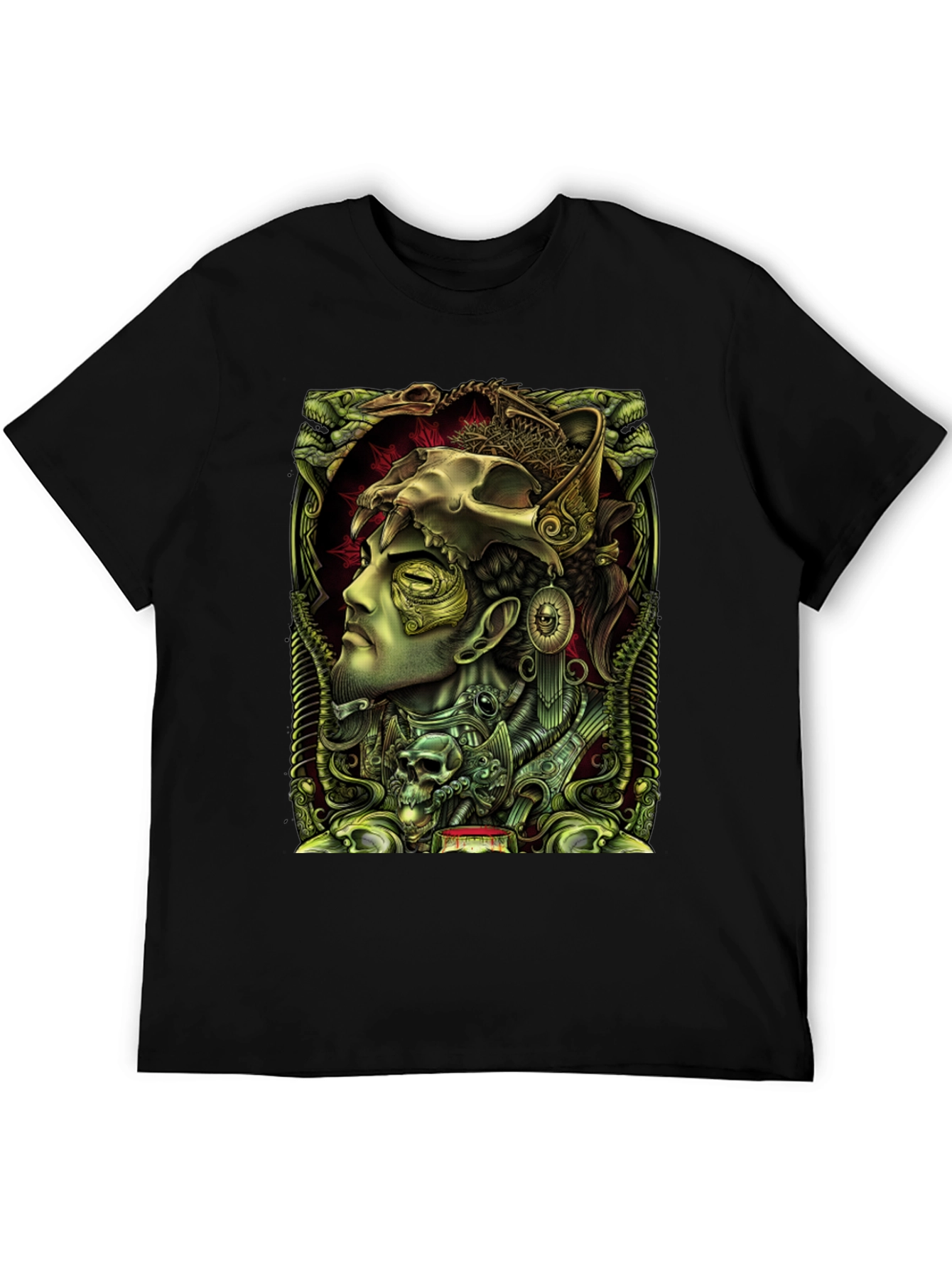 Esoteric Skull Graphic Tee - Unique Design
