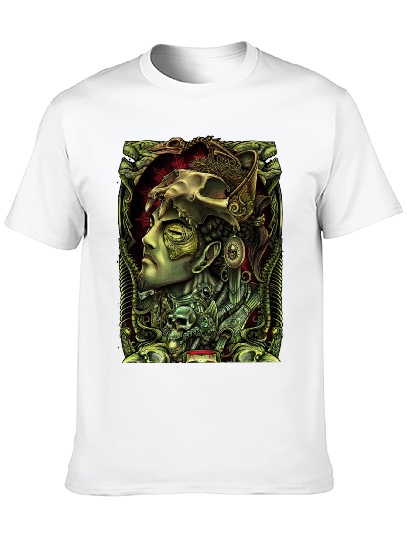 Esoteric Skull Graphic Tee - Unique Design