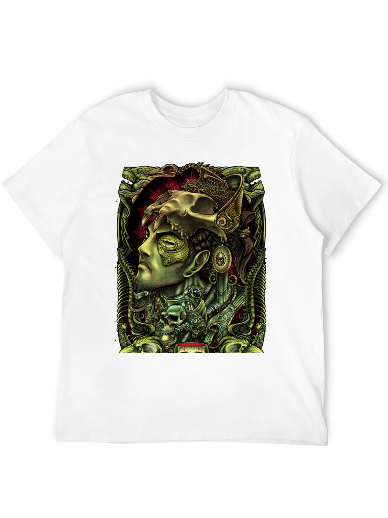 Esoteric Skull Graphic Tee - Unique Design
