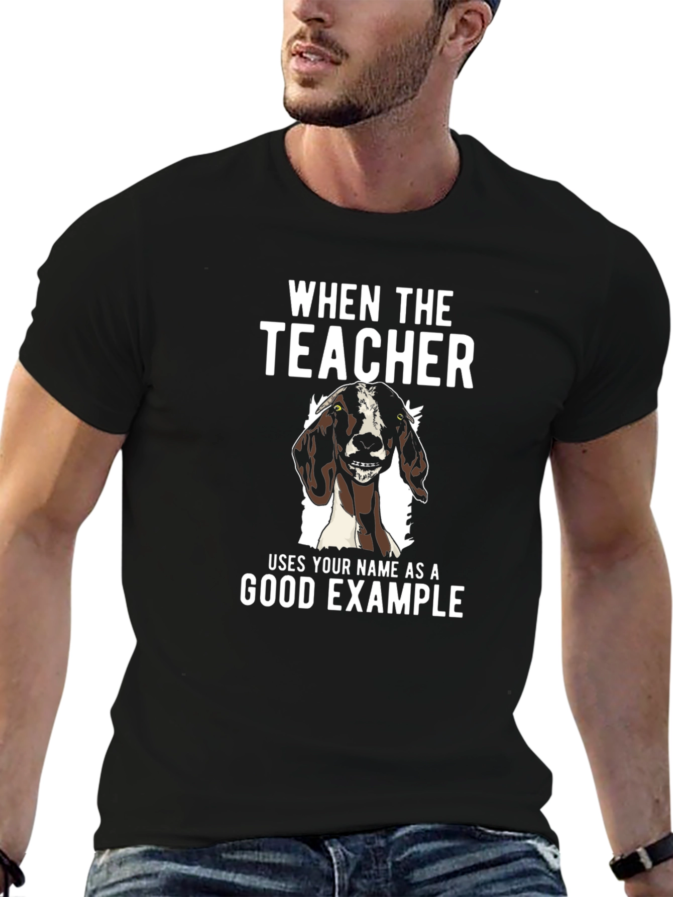 Goat Good Example Tee - Funny Teacher Gift