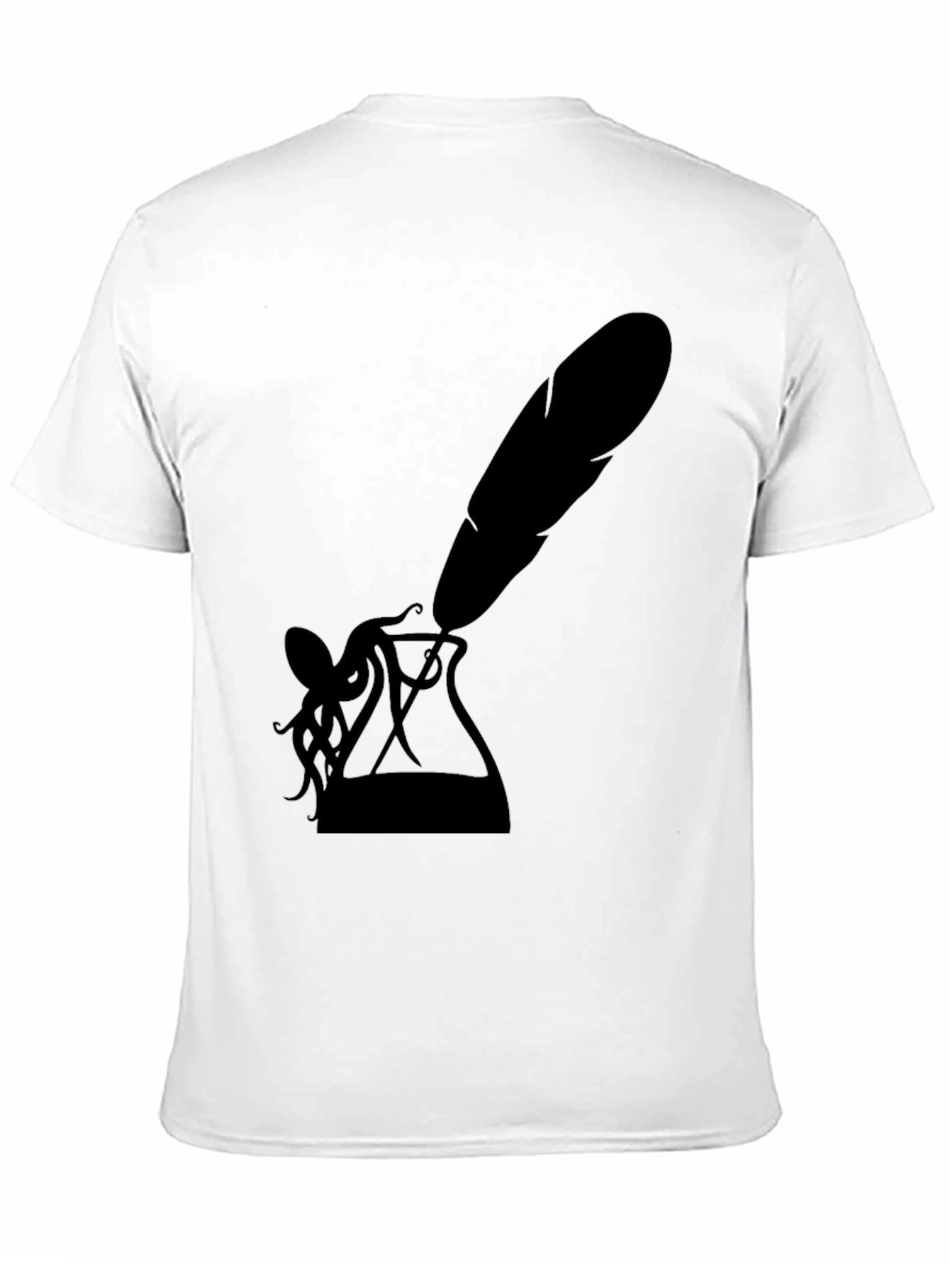 Mens Black Inkwell & Quill Graphic Tee
