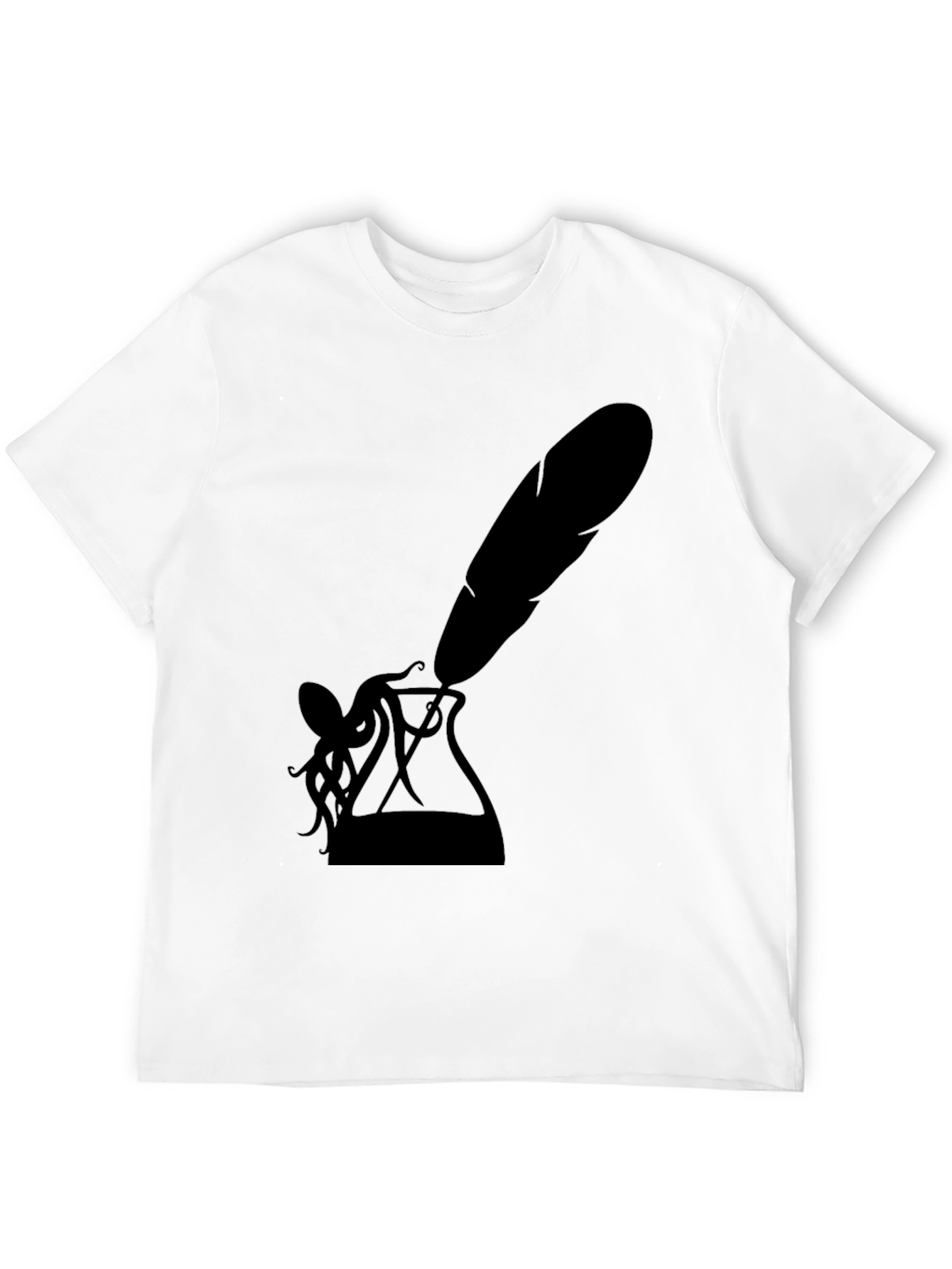 Mens Black Inkwell & Quill Graphic Tee