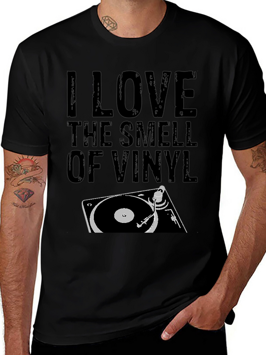 I Love the Smell of Vinyl Graphic T-Shirt
