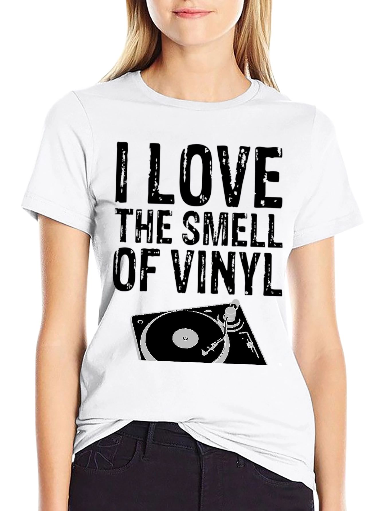 I Love the Smell of Vinyl Graphic T-Shirt