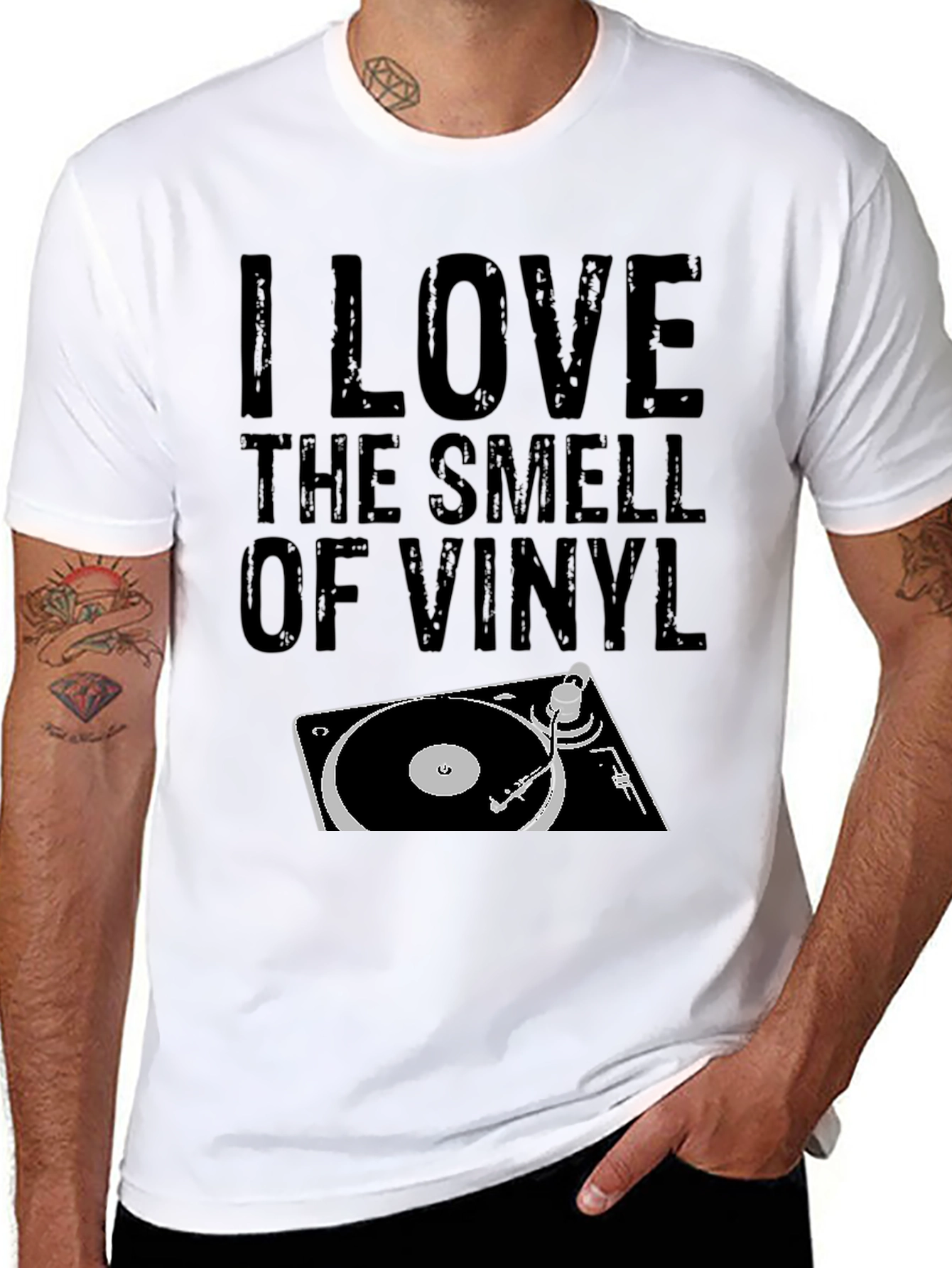 I Love the Smell of Vinyl Graphic T-Shirt
