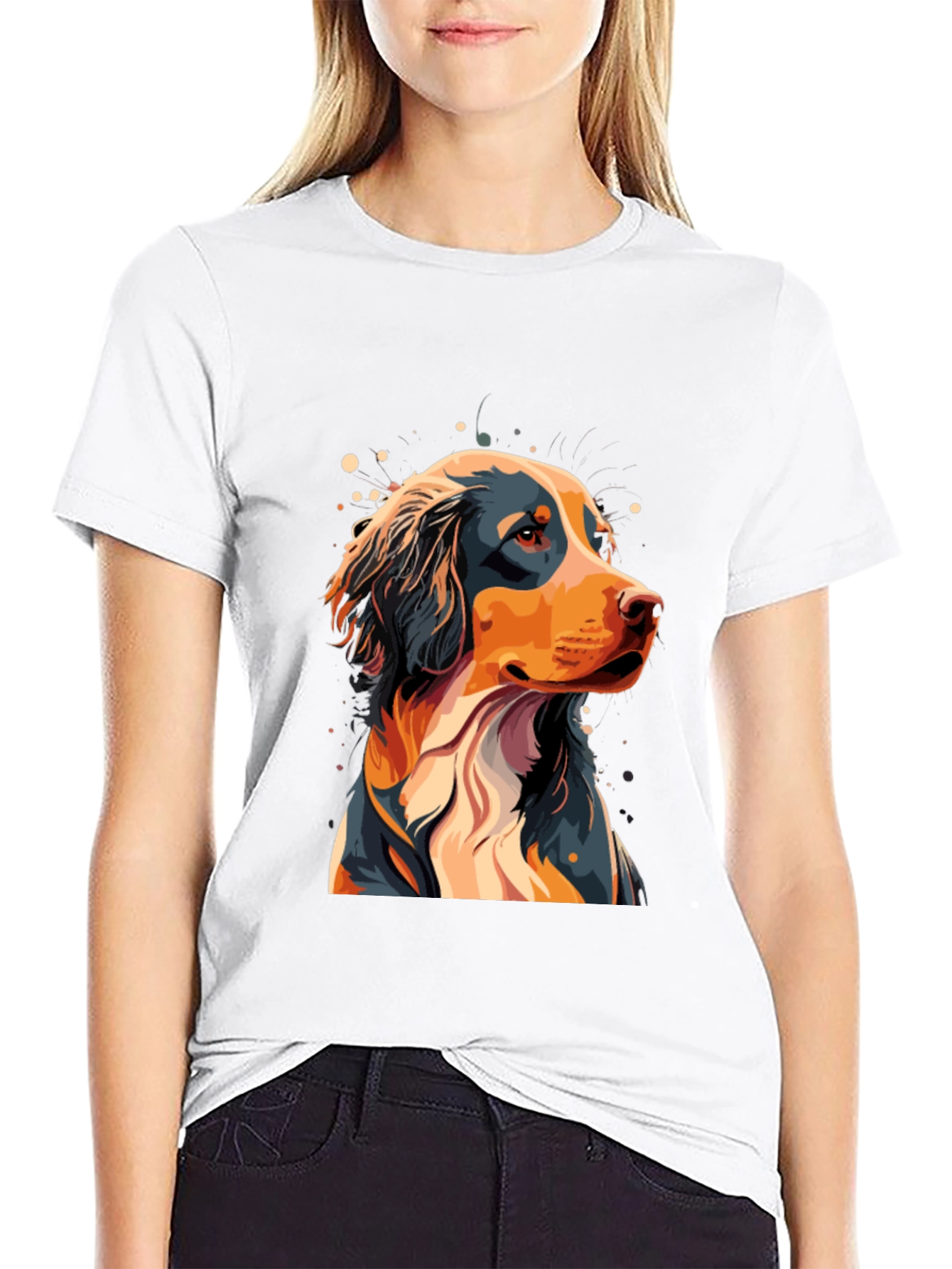 Dog Graphic Tee - Black T-Shirt