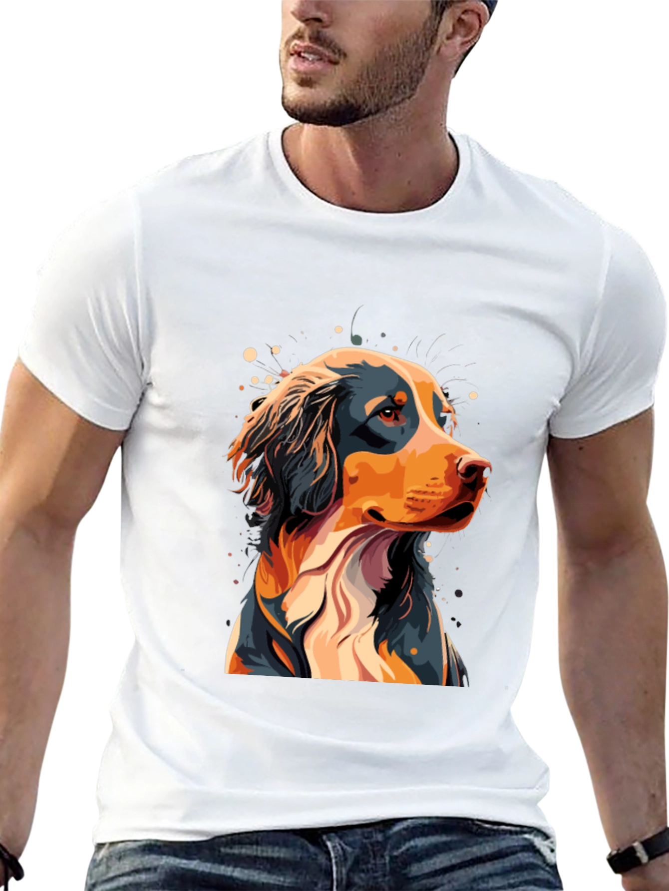 Dog Graphic Tee - Black T-Shirt