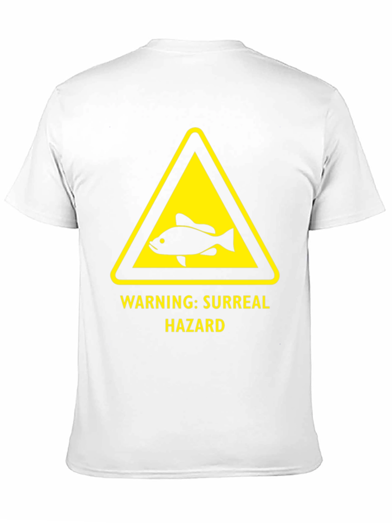 Surreal Hazard Warning Fish Graphic T-Shirt