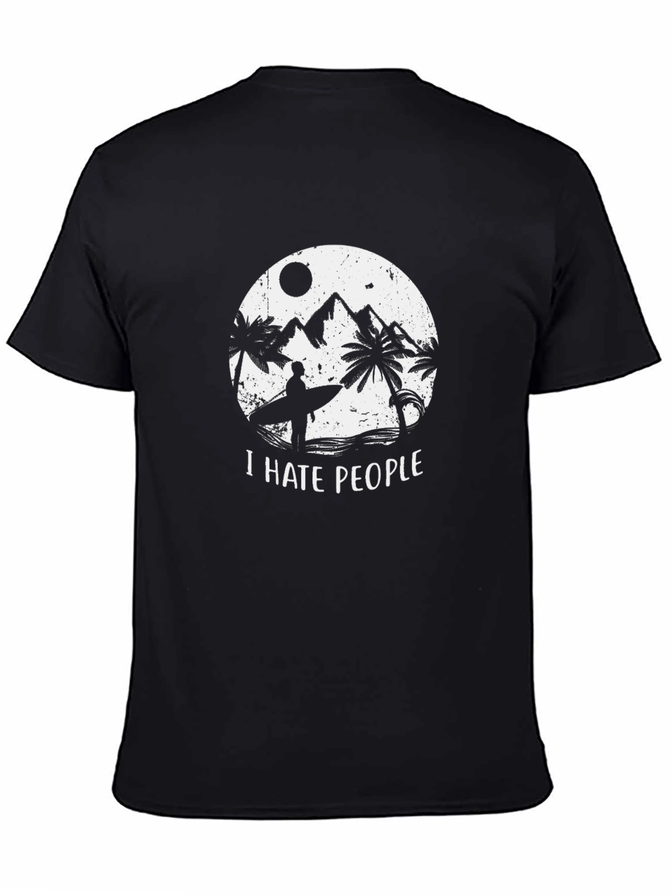 I Hate People Surfer Graphic Tee