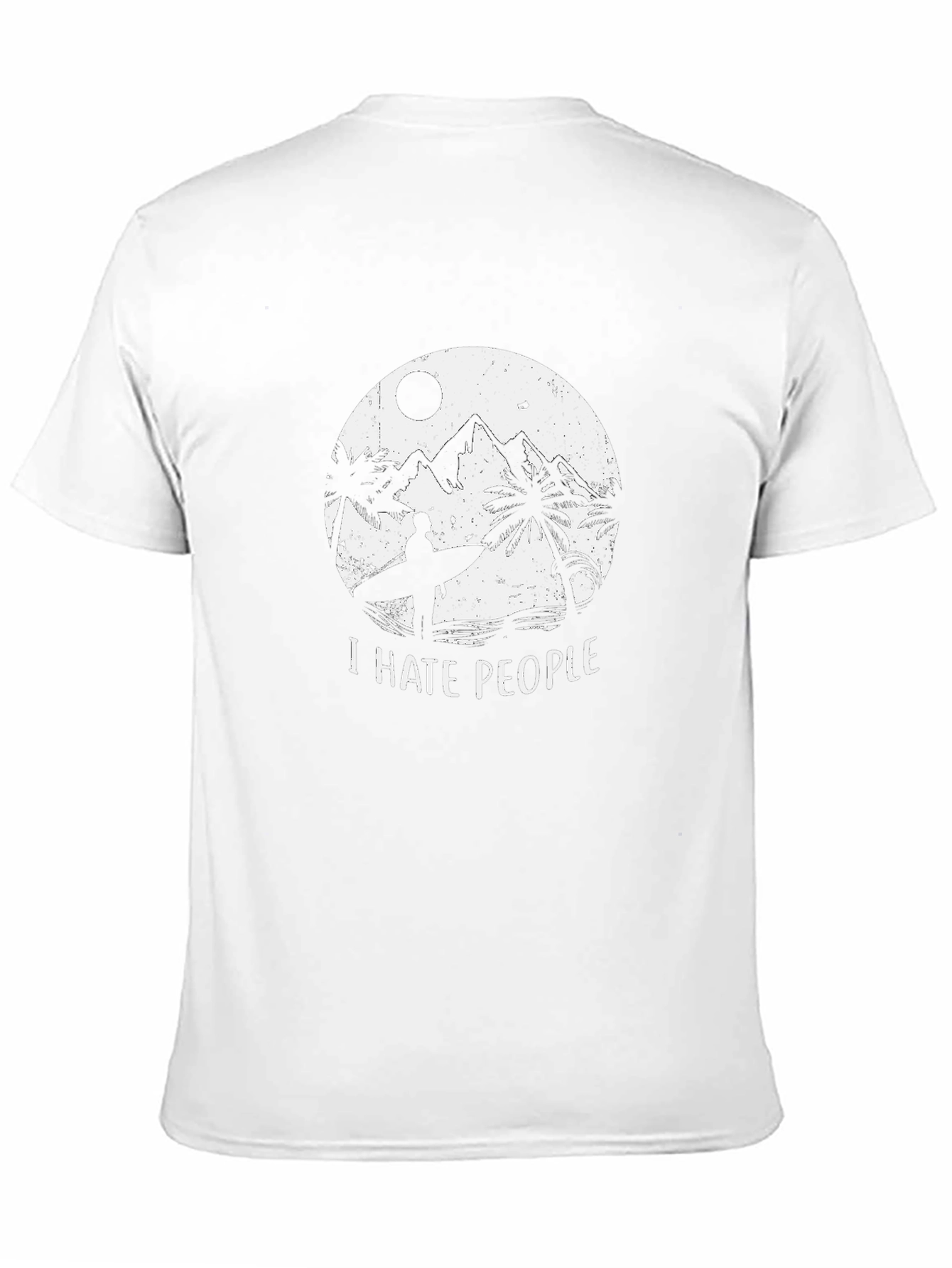 I Hate People Surfer Graphic Tee