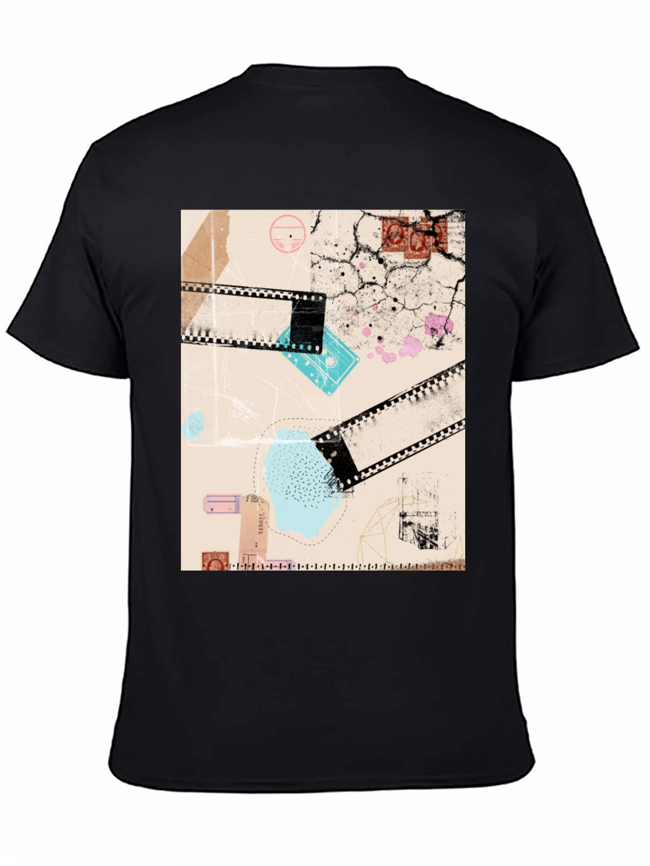 Abstract Film T-Shirt: Unique Graphic Tee for Men