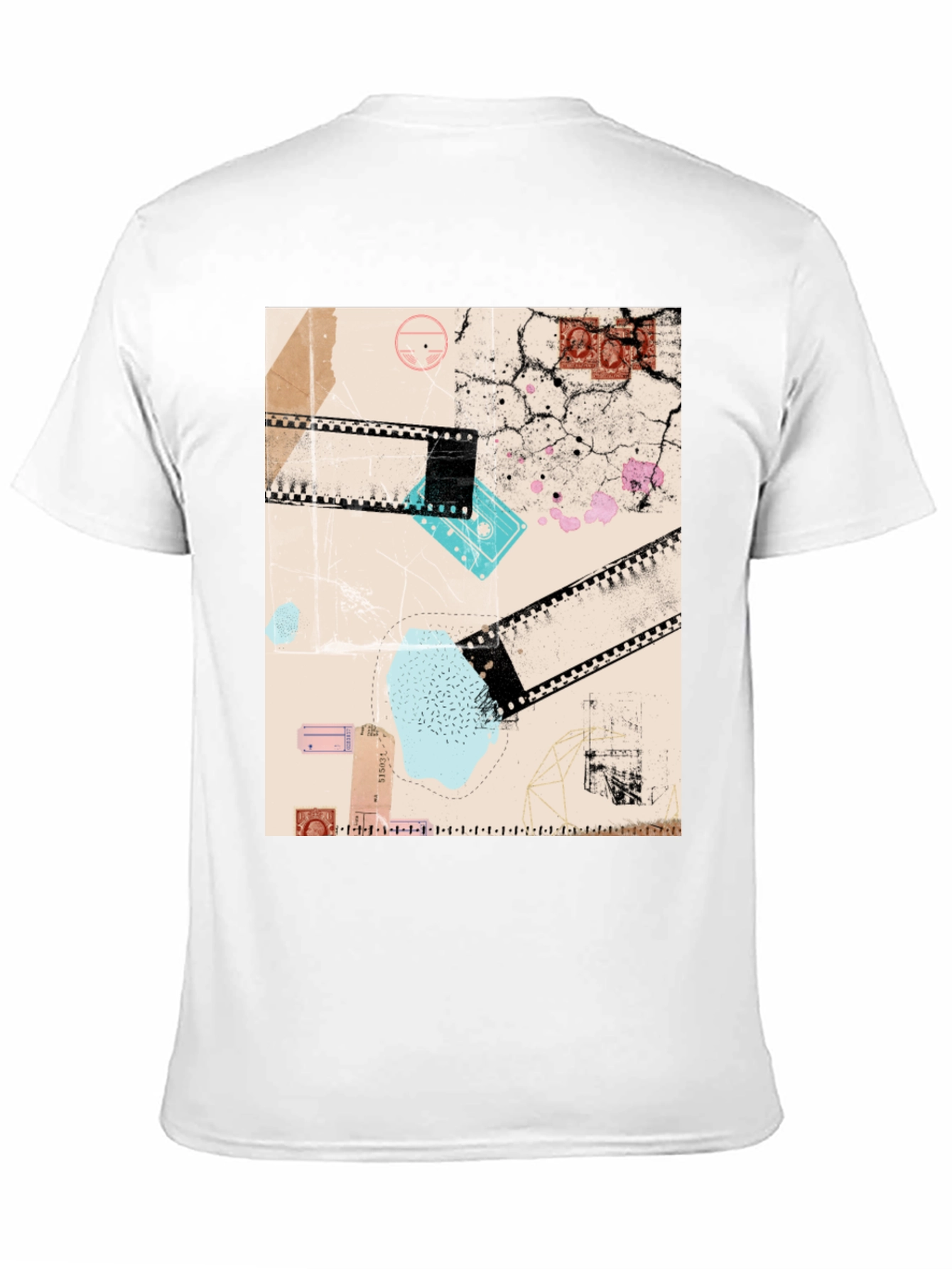 Abstract Film T-Shirt: Unique Graphic Tee for Men