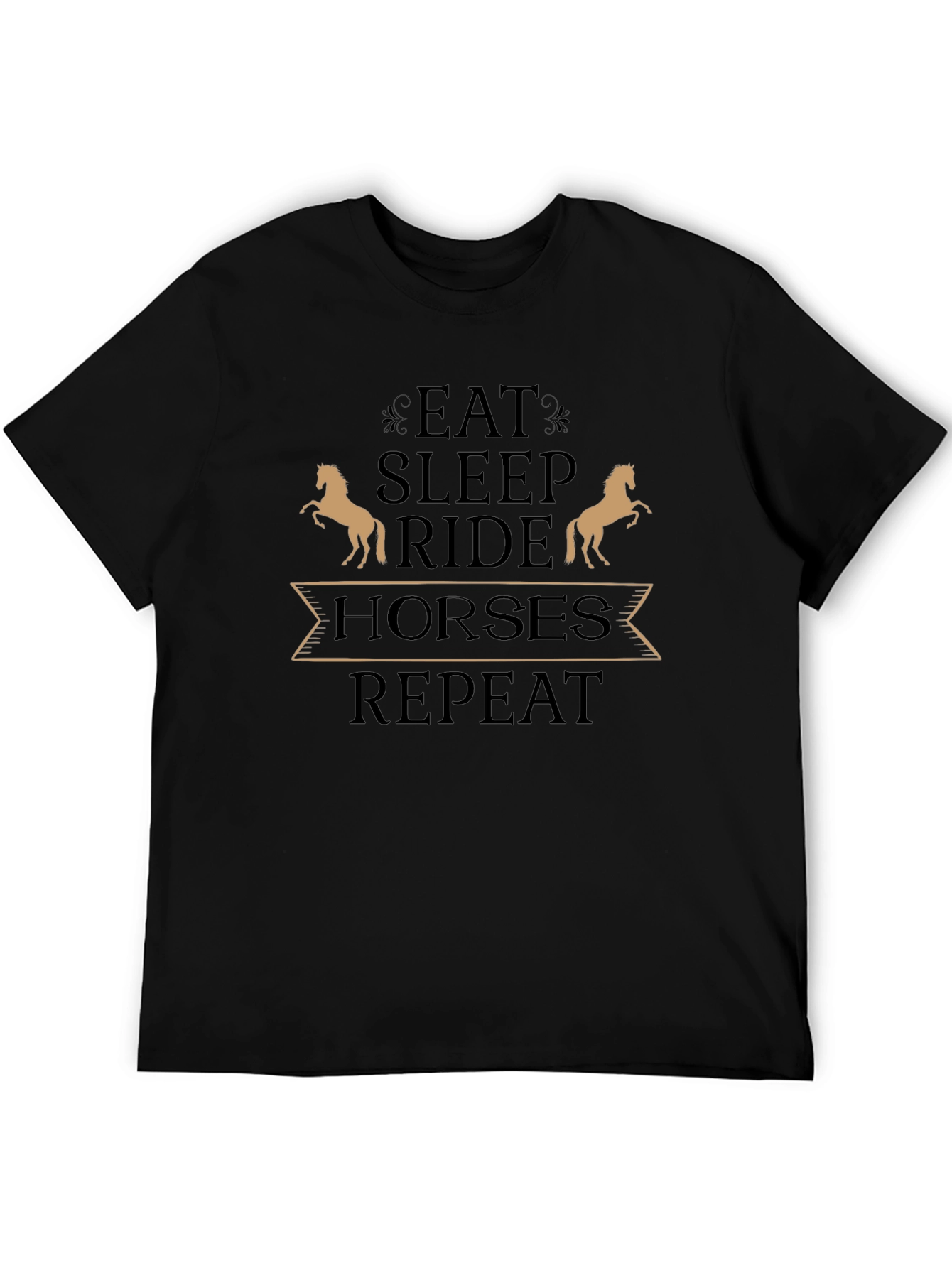 Eat Sleep Ride Horses T-Shirt - Equestrian Tee