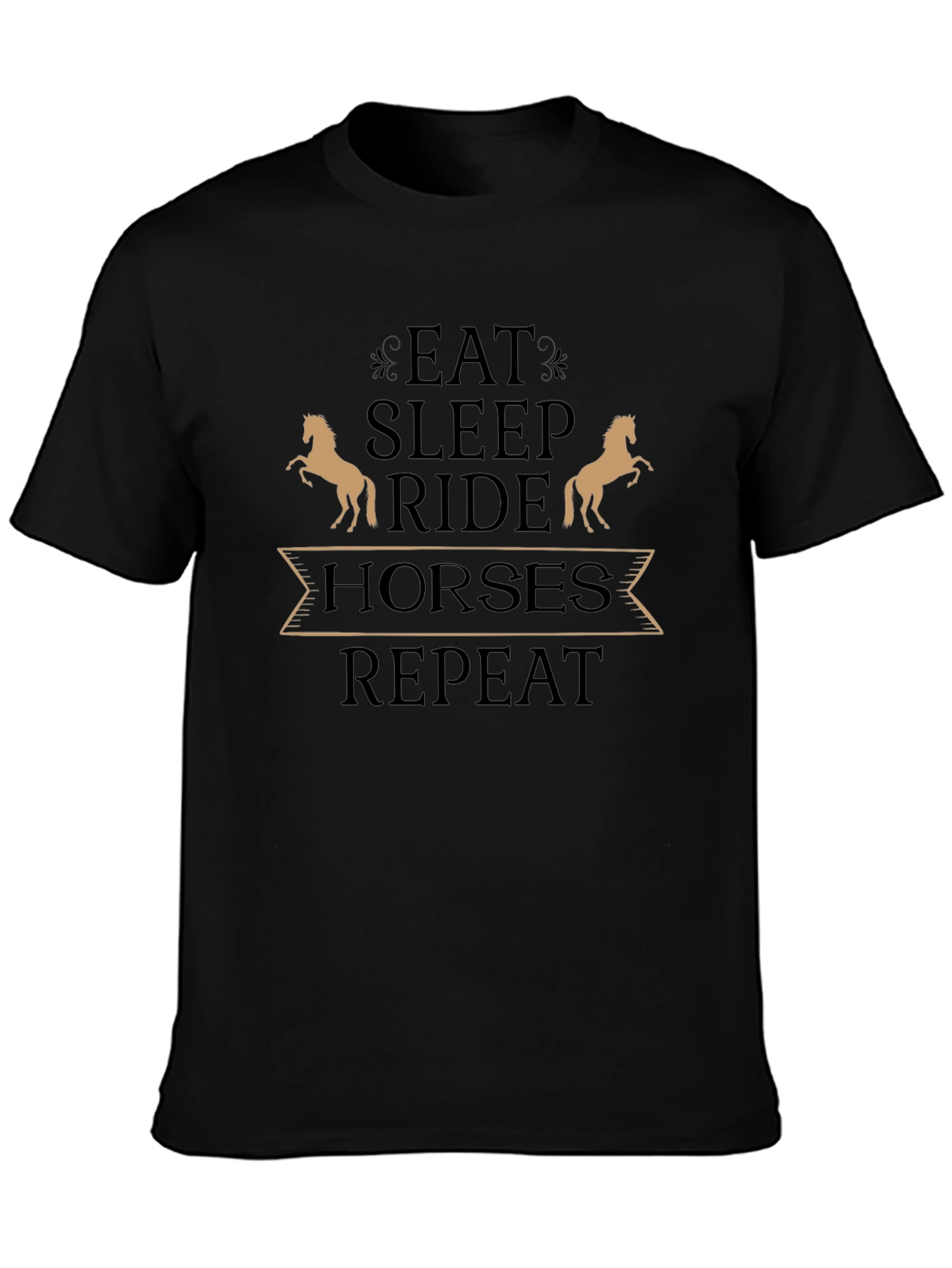 Eat Sleep Ride Horses T-Shirt - Equestrian Tee