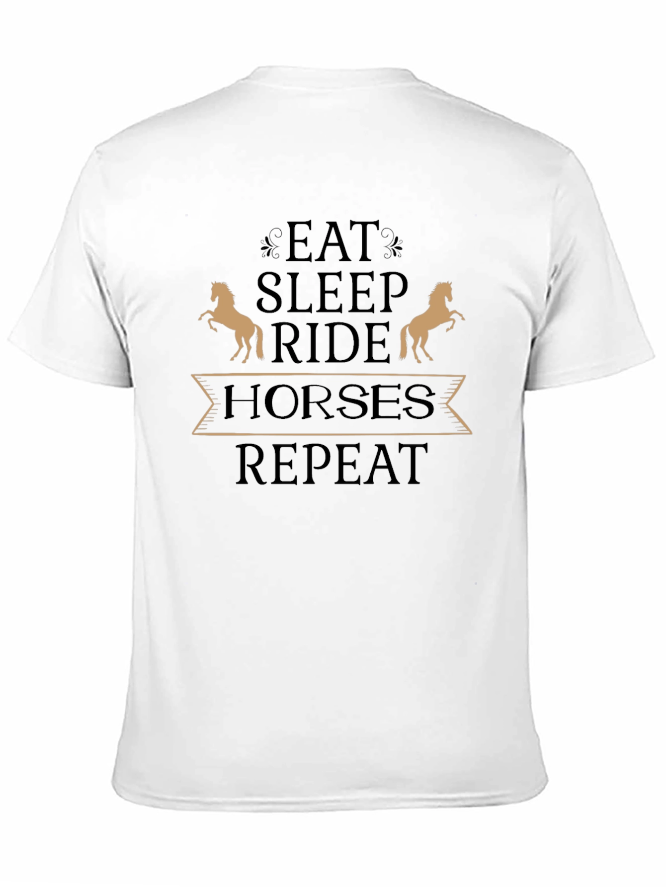 Eat Sleep Ride Horses T-Shirt - Equestrian Tee