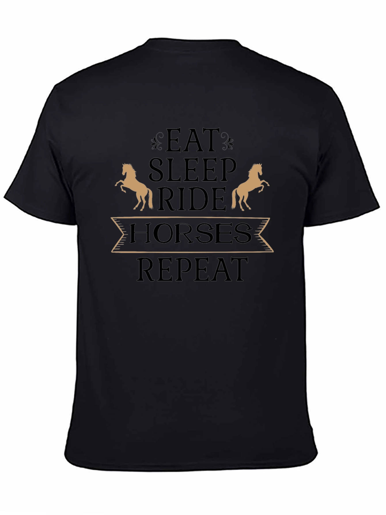 Eat Sleep Ride Horses T-Shirt - Equestrian Tee